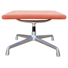 Early 1970s Eames Footstool Ottoman EA125 EA323 by Herman Miller Pink Suede MCM