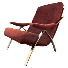 Early 1980s Mid-Century Modern Lounge Chair by Carsons of High Point. 