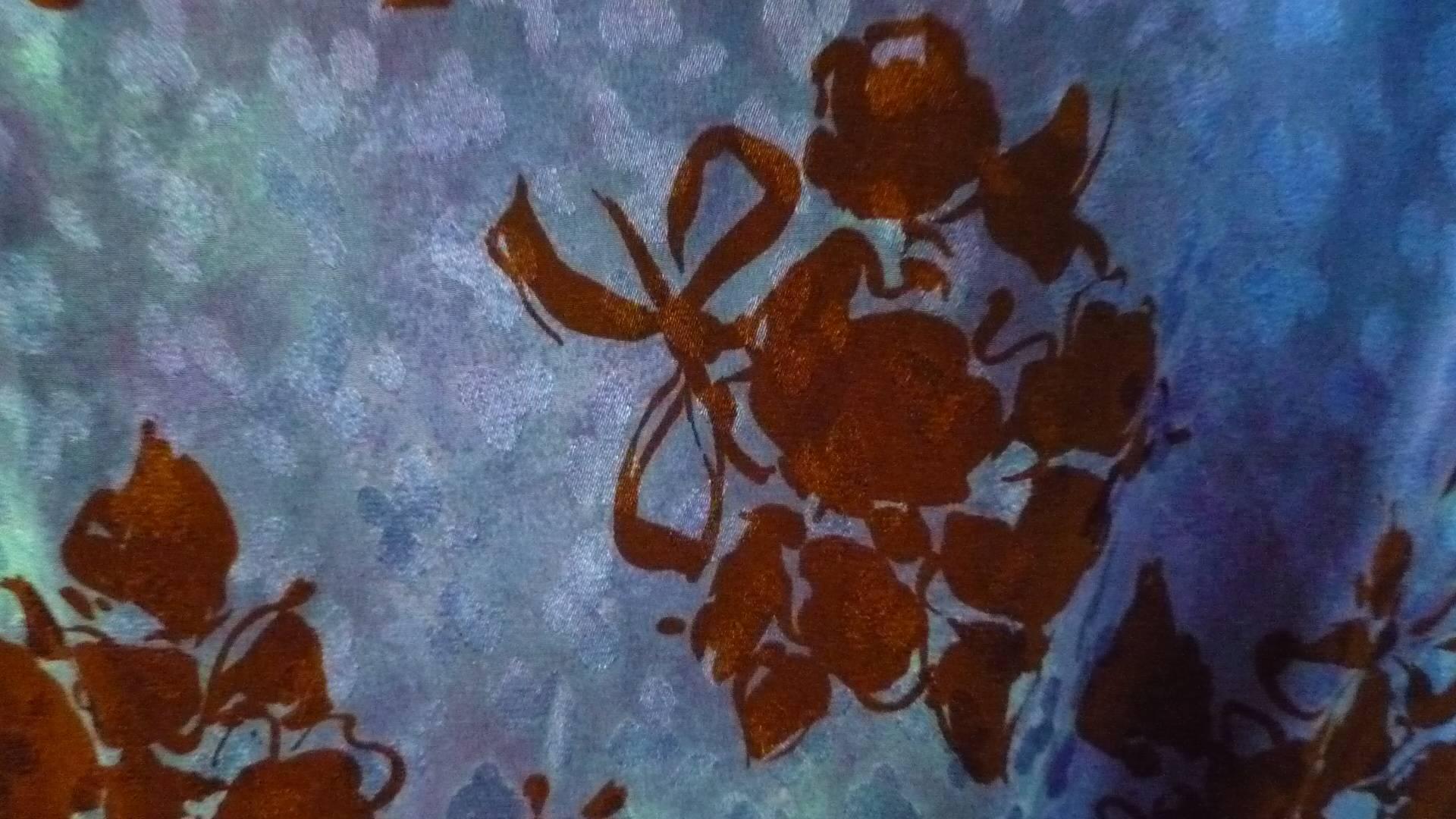 Early 1980s Yves Saint Laurent Silk Dress For Sale 1