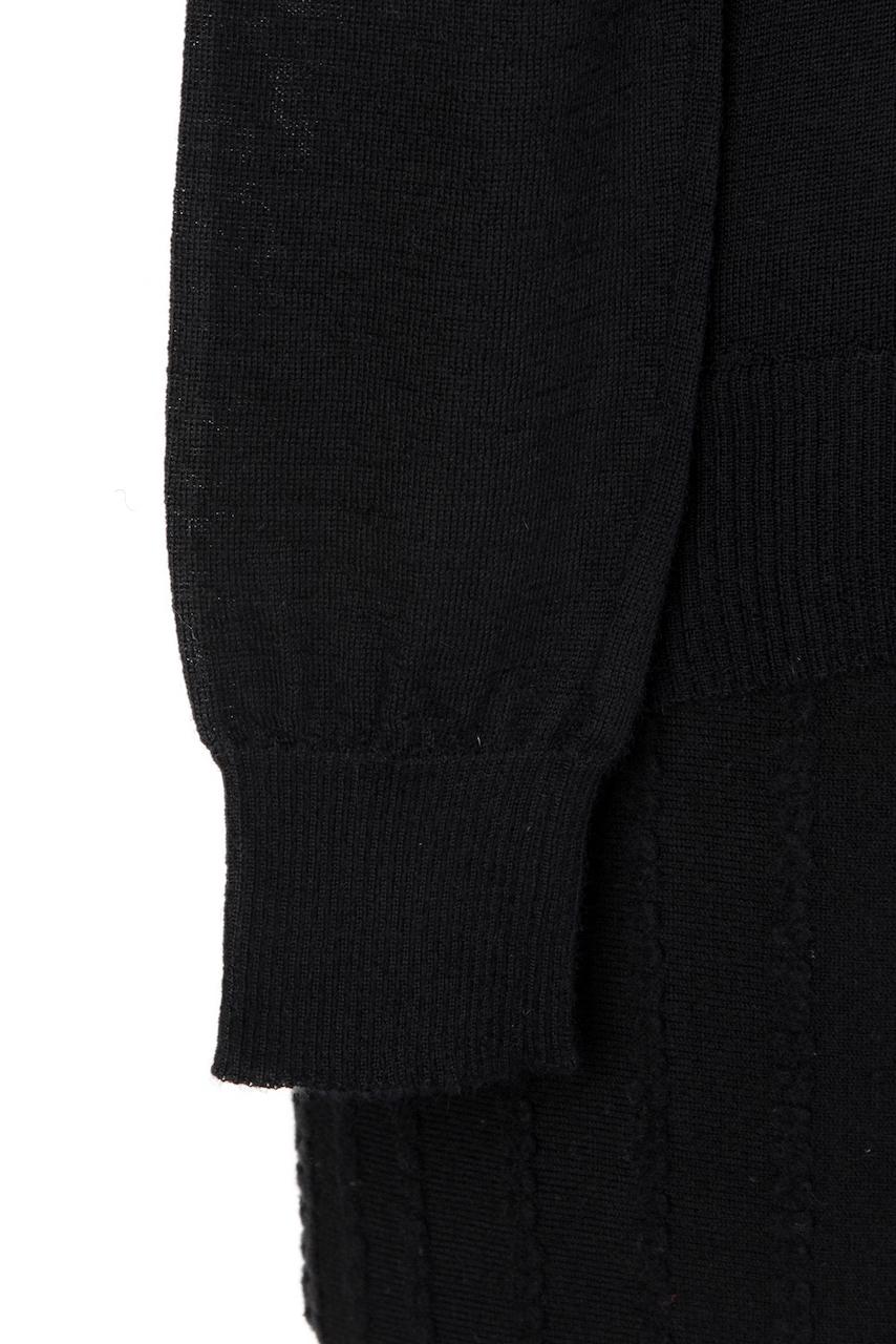 Early 1990s Azzedine ALAÏA Black Pure Cashmere Mock Neck Sweater Jumper For Sale 3
