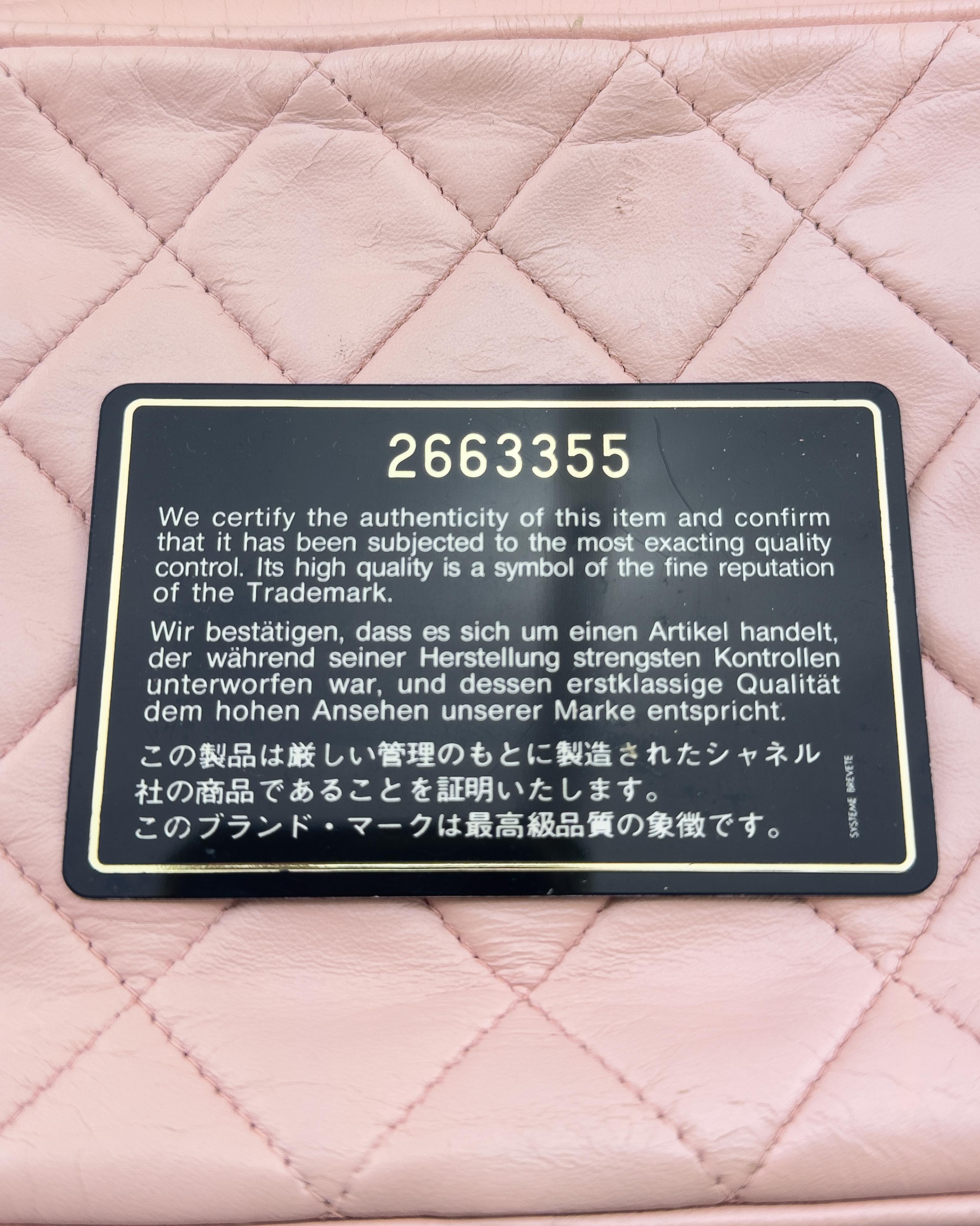 Early 1990s Chanel Pink Quilted Mini Camera Bag For Sale 4