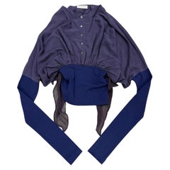 Top de seda drapeado de Dolce & Gabbana de principios de los 90