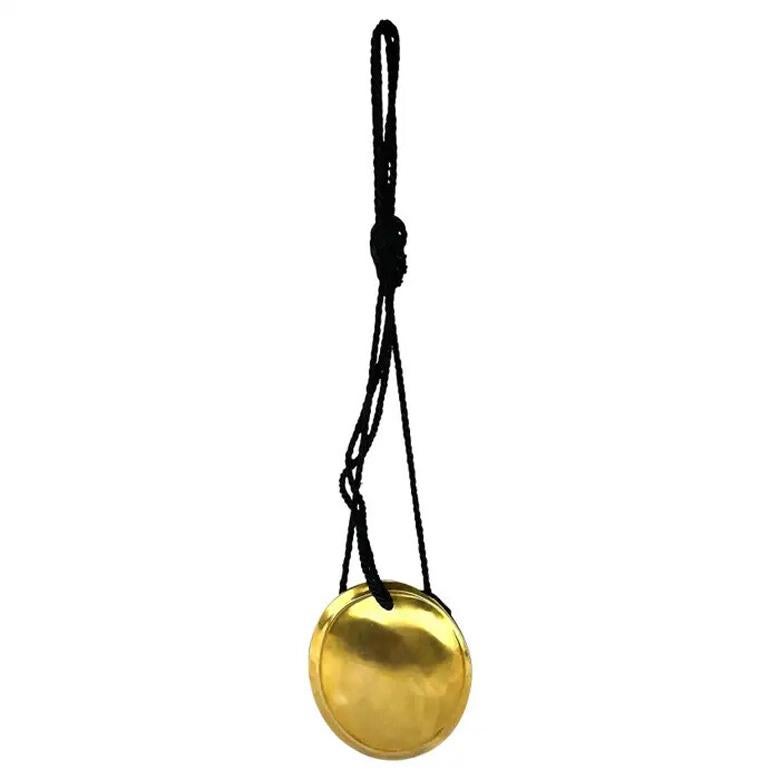 Mini bolso de noche cruzado escultural dorado de Donna Karan de principios de los 90 en venta