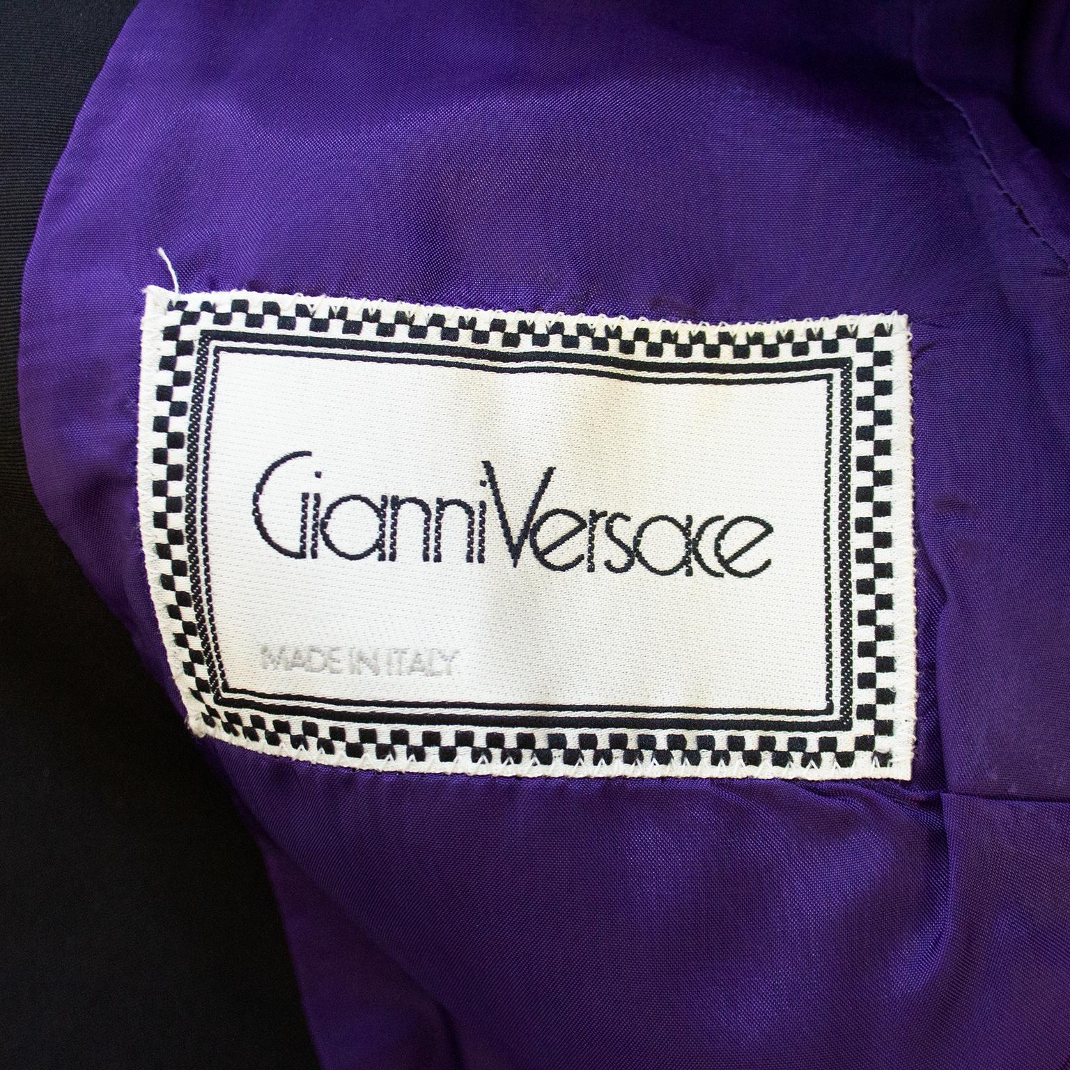 Women's Early 1990s Gianni Versace Baroque Colour Block Tuxedo Jacket