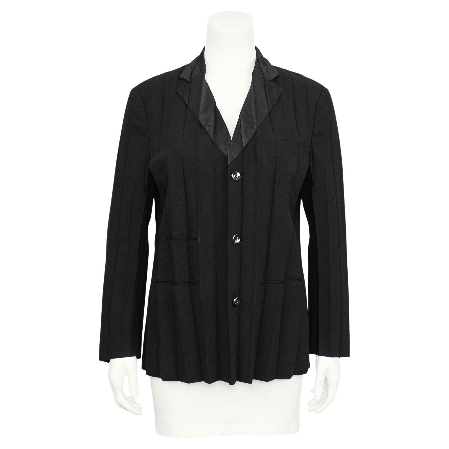 Early 1990s Issey Miyake Pleated Blazer For Sale