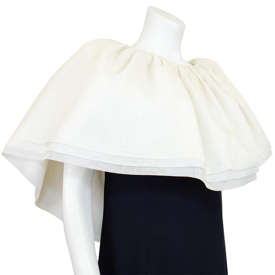 Gray Early 1990s Stanley Platos Black and White Gown For Sale