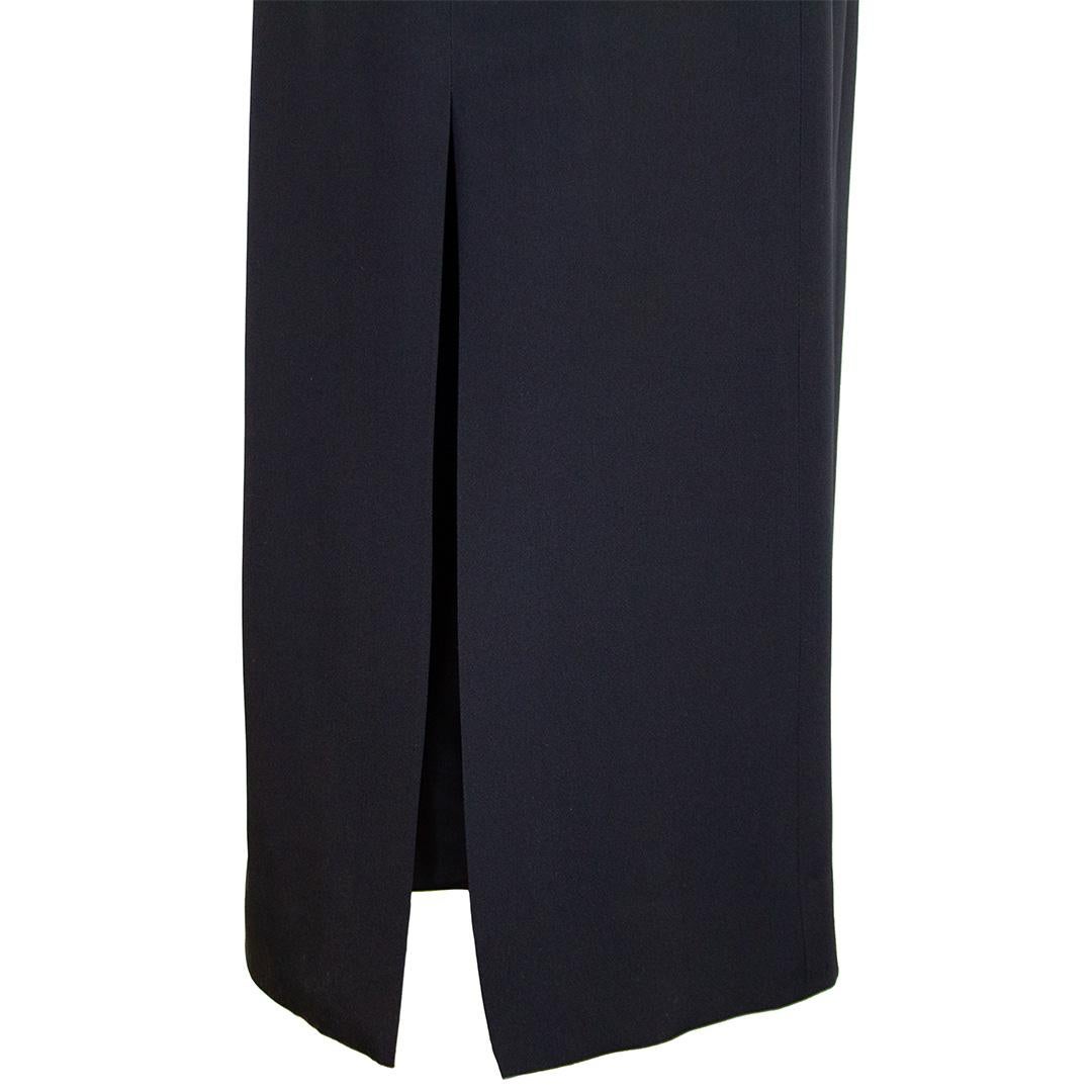 Early 1990s Stanley Platos Black and White Gown For Sale 1