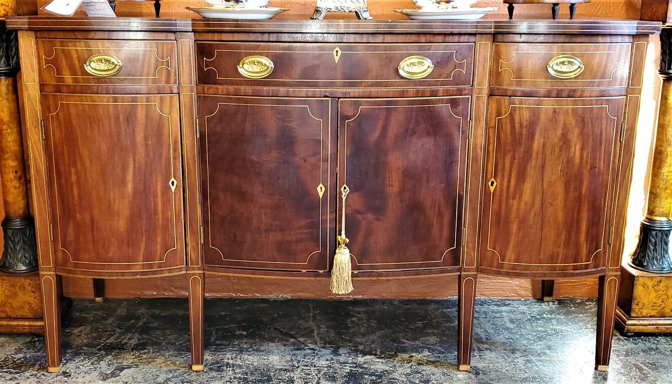 Early 19th Century American Sheraton Sideboard Attributable to Duncan Phyfe For Sale 9