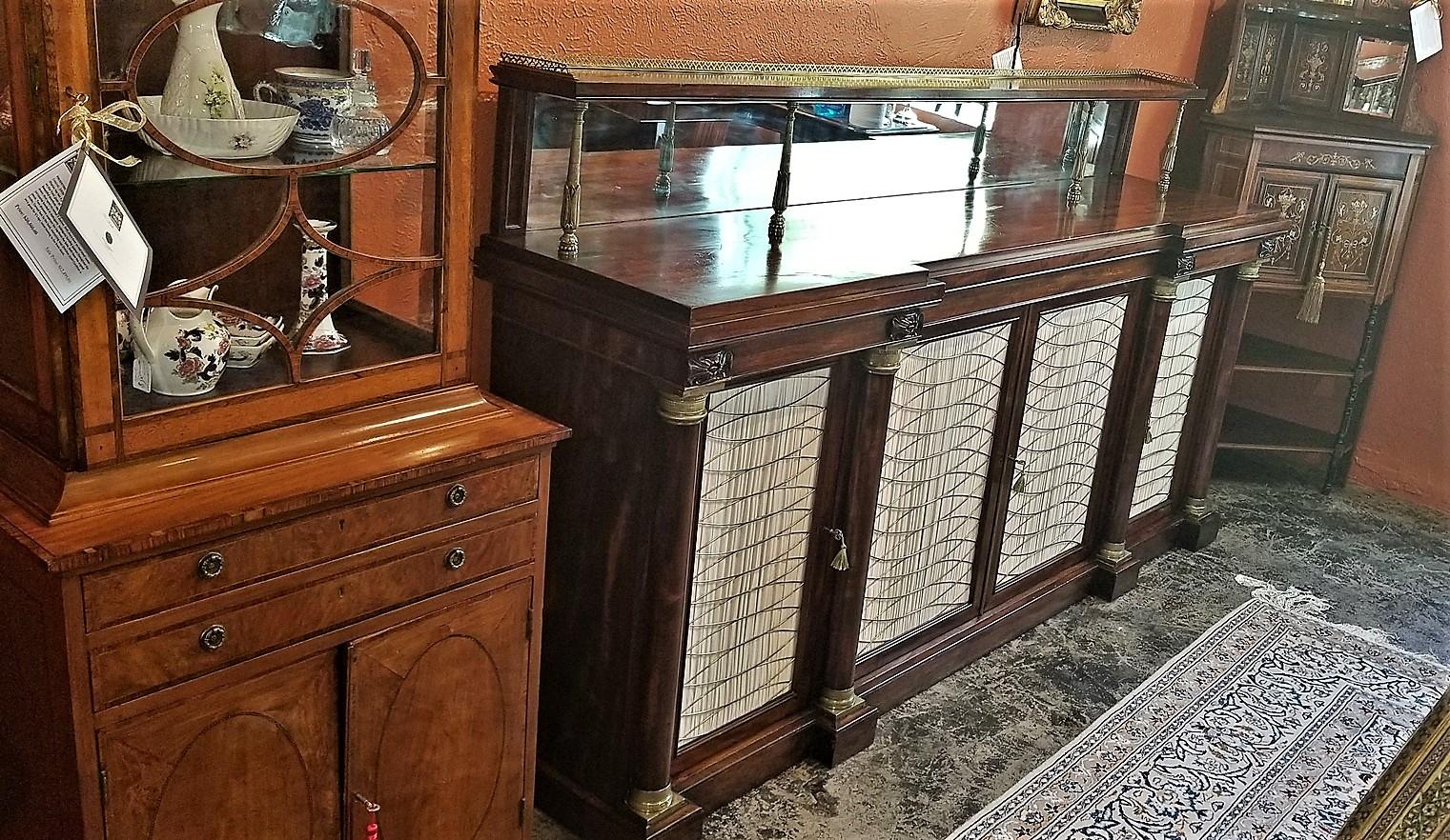 Early 19th Century English Chiffonier in the Manner of Gillows For Sale 8