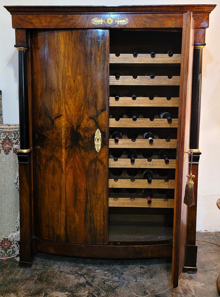 Early 19 C French Empire Armoire Wine Cabinet 3