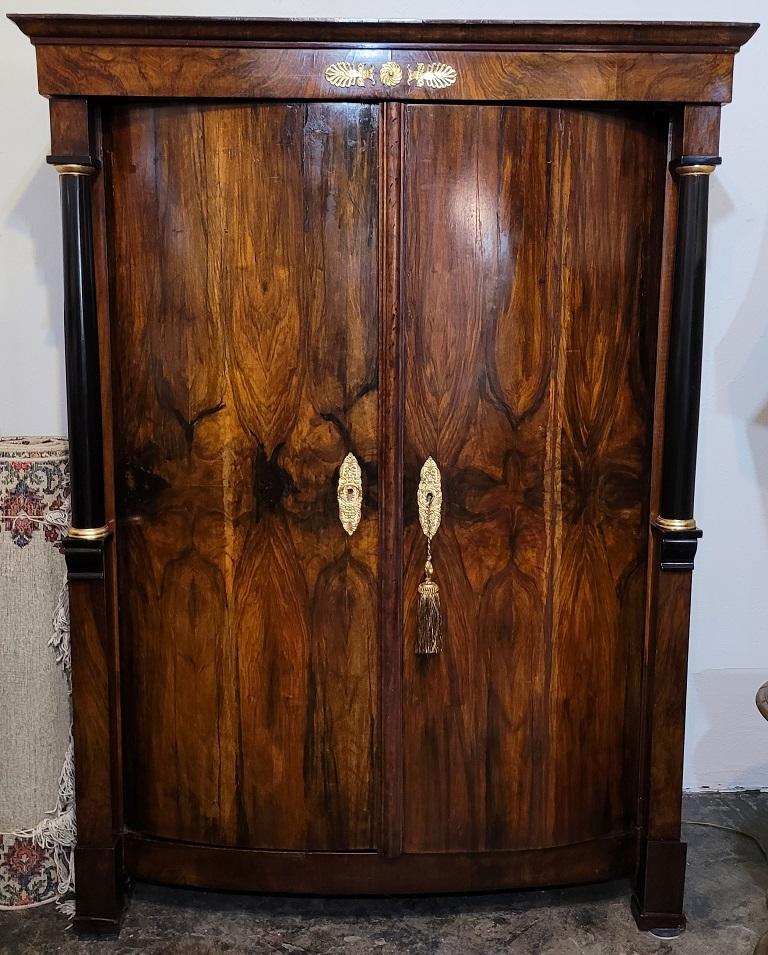 Early 19 C French Empire Armoire Wine Cabinet 6