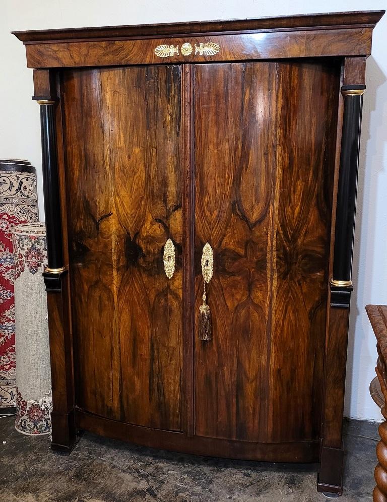 Early 19 C French Empire Armoire Wine Cabinet 8