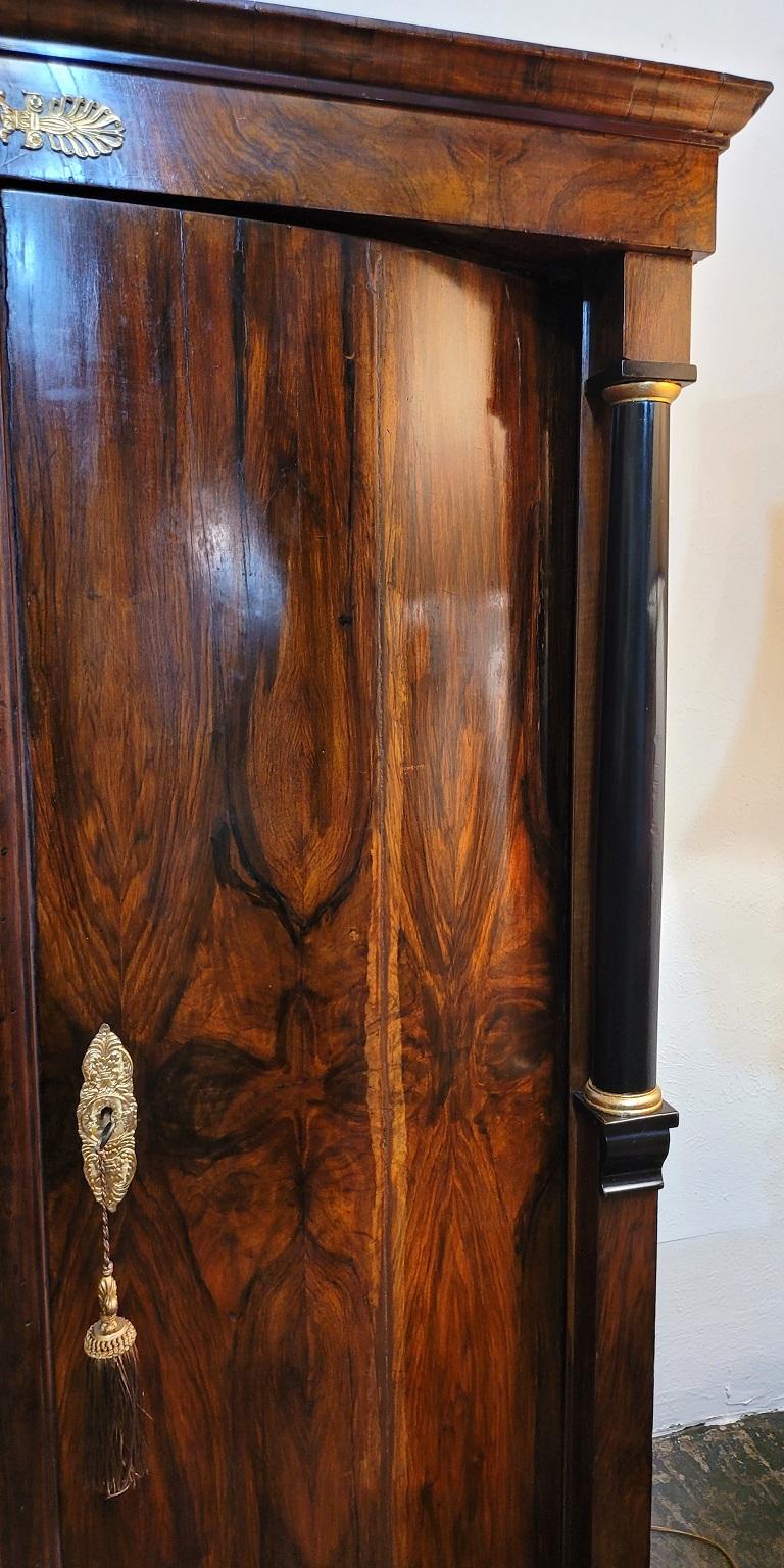 Hand-Crafted Early 19 C French Empire Armoire Wine Cabinet