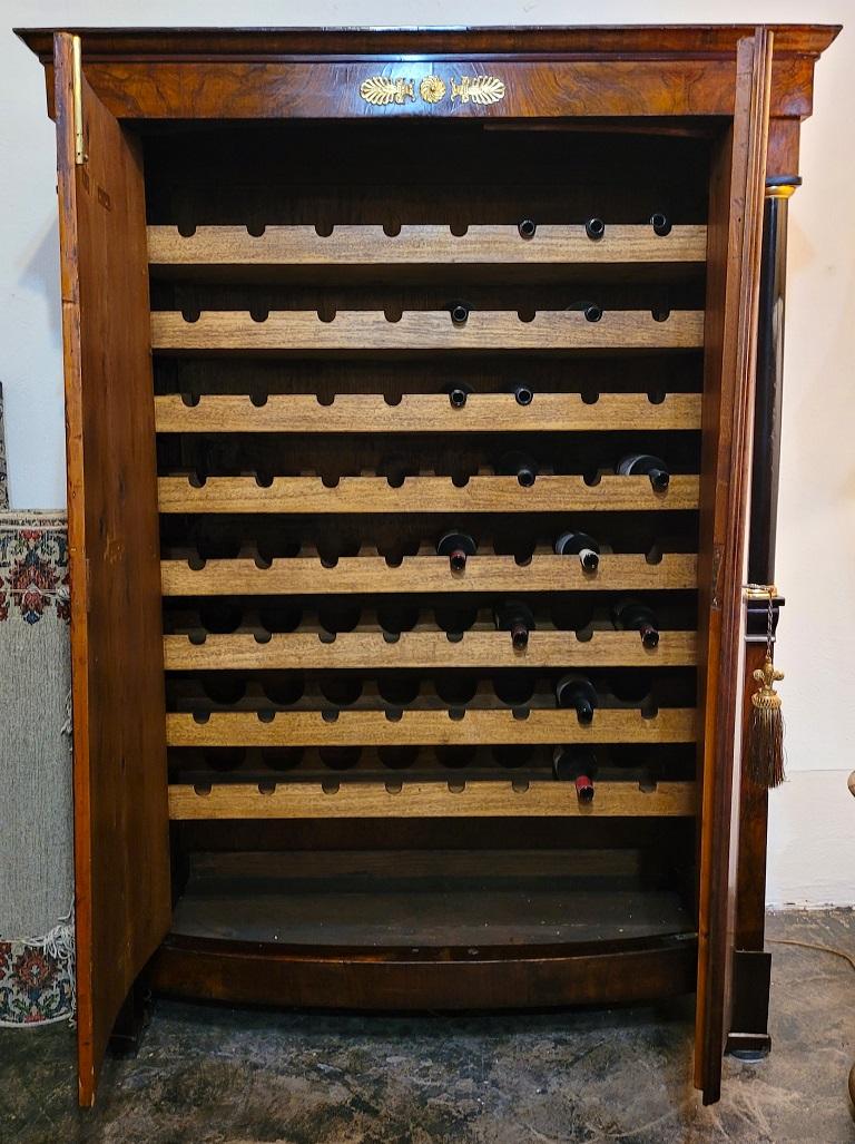 19th Century Early 19 C French Empire Armoire Wine Cabinet