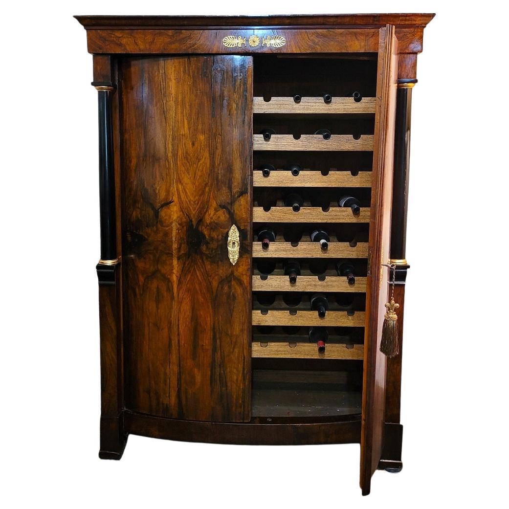 Early 19 C French Empire Armoire Wine Cabinet