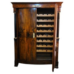 Early 19 C French Empire Armoire Wine Cabinet