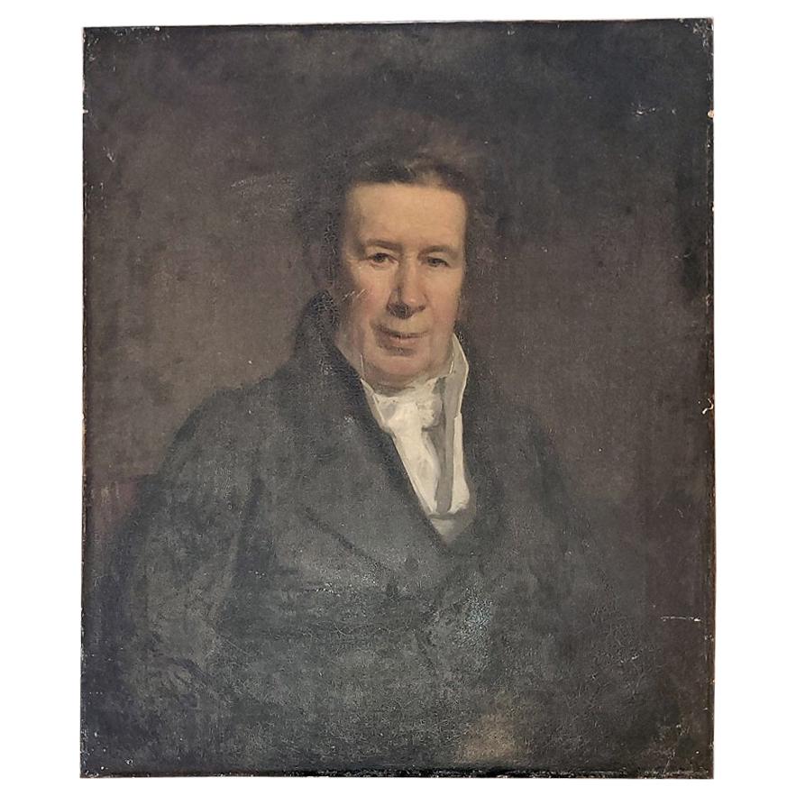 Early 19th Century Portrait of a Gentleman in the Style of Jacob Eichholtz For Sale