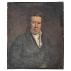 Portrait d'un homme dans le style de Jacob Eichholtz du début du XIXe siècle