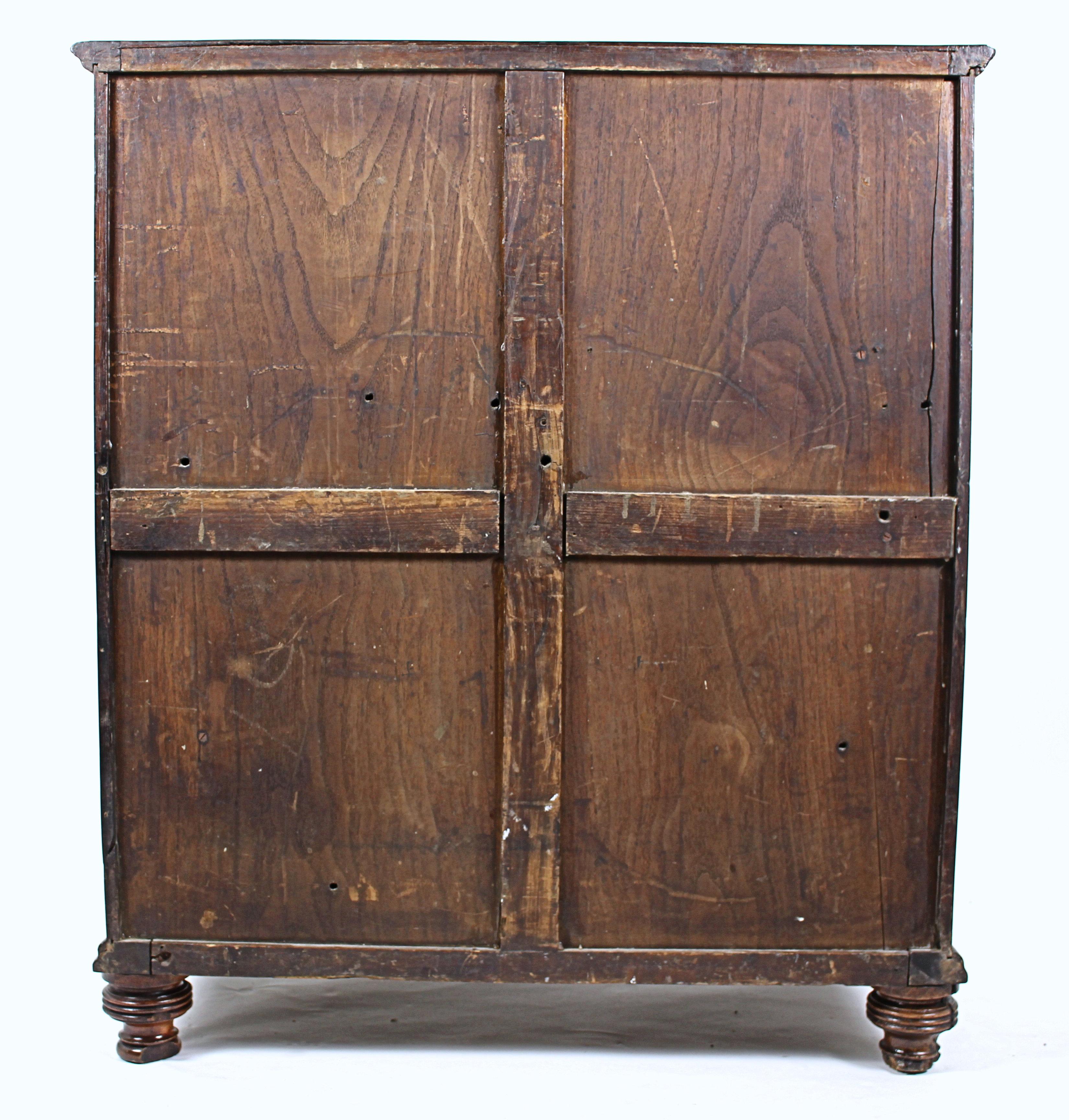 Early 19th Century, Anglo Chinese Padouk Secretaire Chest of Drawers 4