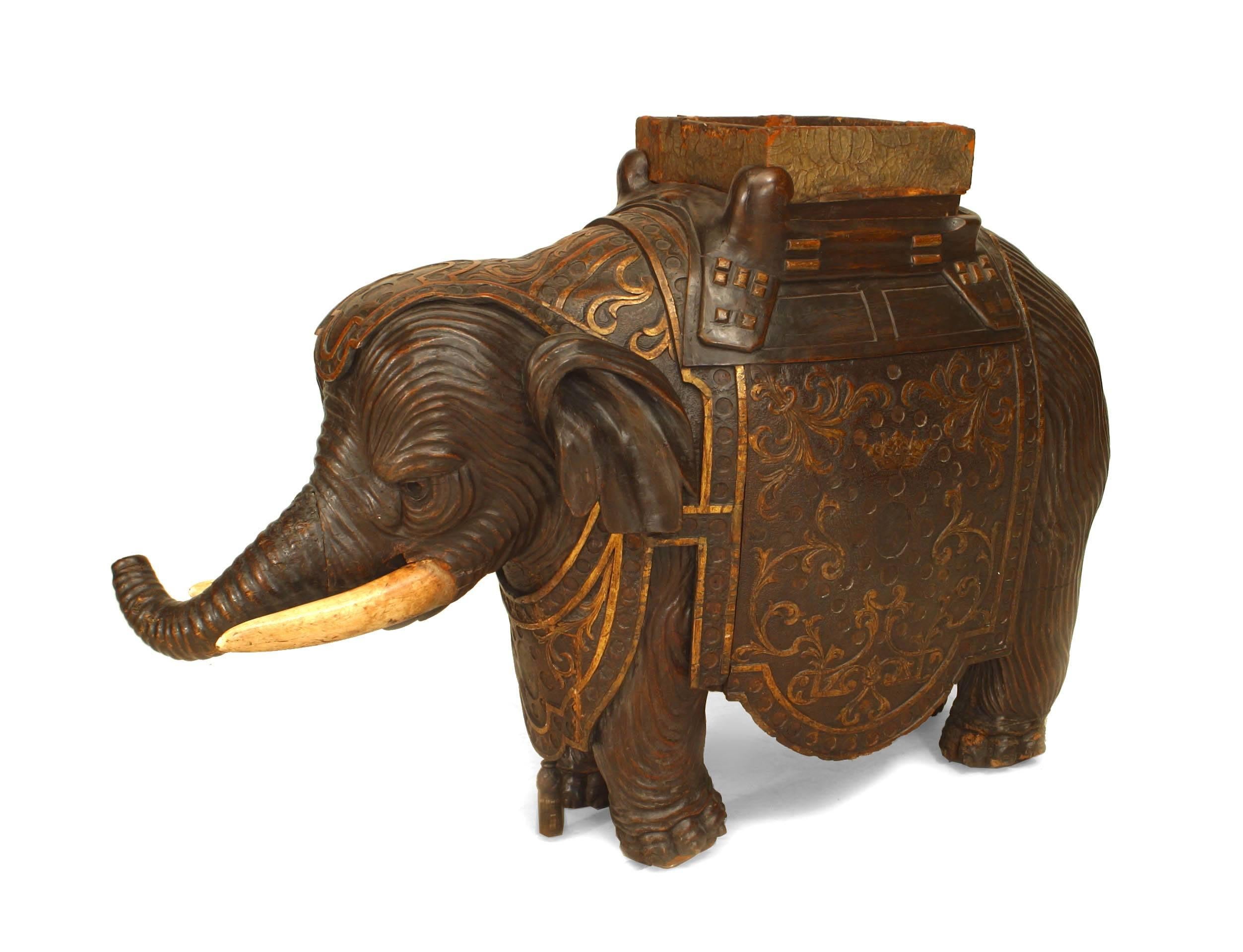 19th Century Early 19th c. Anglo-Indian Walnut Elephant Planter