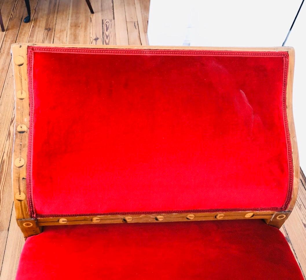 Panca da finestra / letto da giorno Biedermeier austriaco dell'inizio del XIX secolo in vendita 5