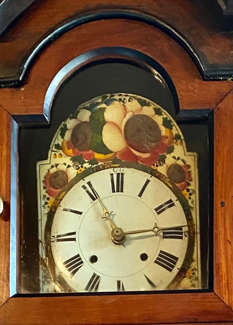 Late 18th Century Liege Burled Walnut Tall Case Clock For Sale 4