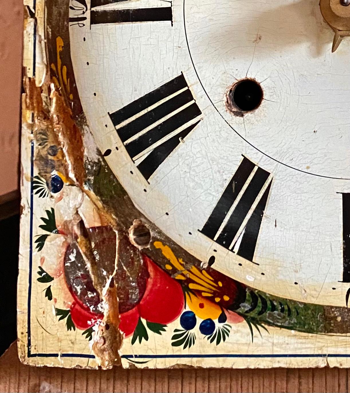 Late 18th Century Liege Burled Walnut Tall Case Clock im Angebot 7
