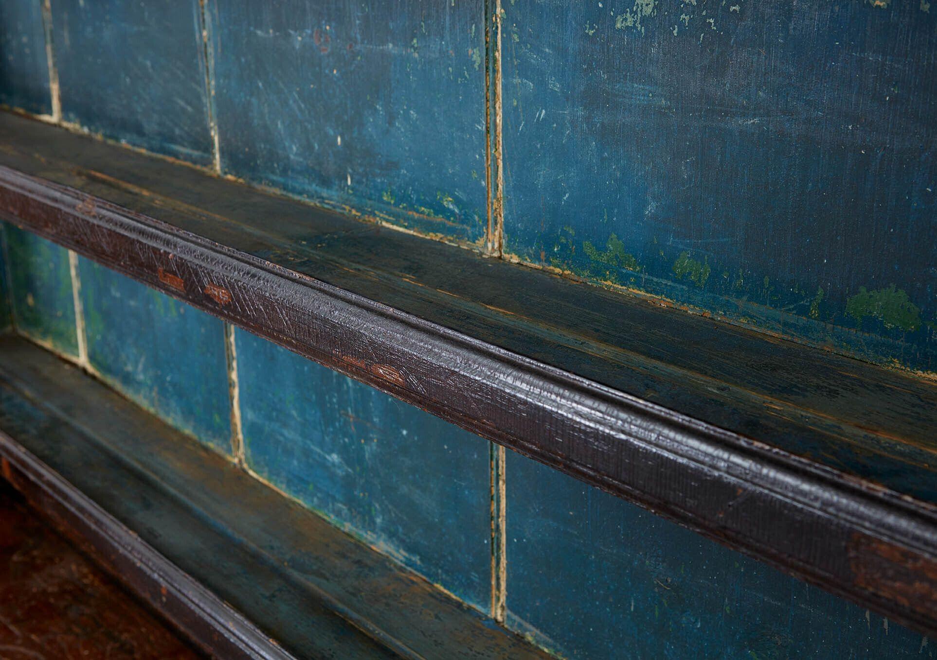 Early 19th C. Blue Painted English Dresser For Sale 11