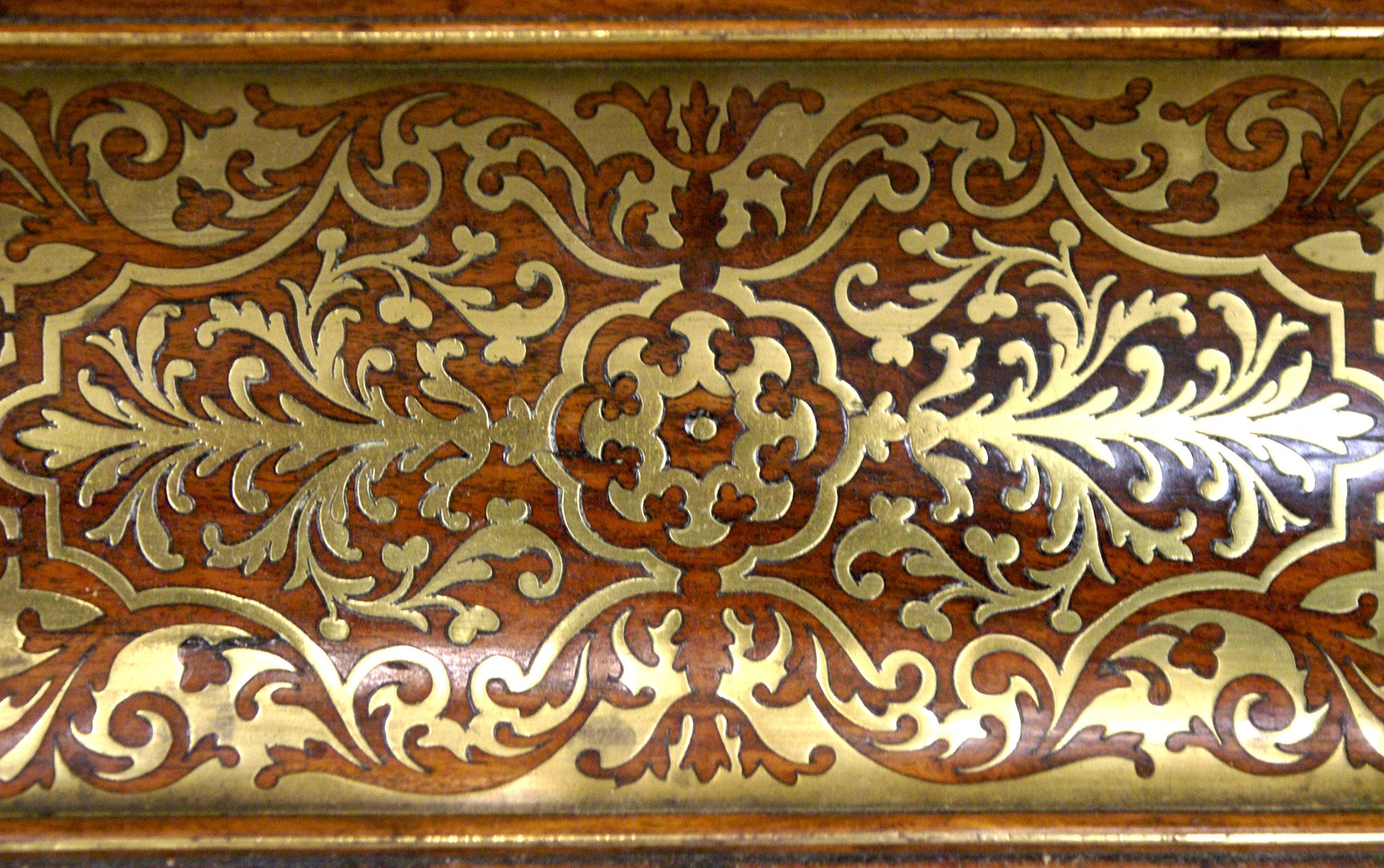 Early 19th Century Brass Inlaid Desk Inkstand 2