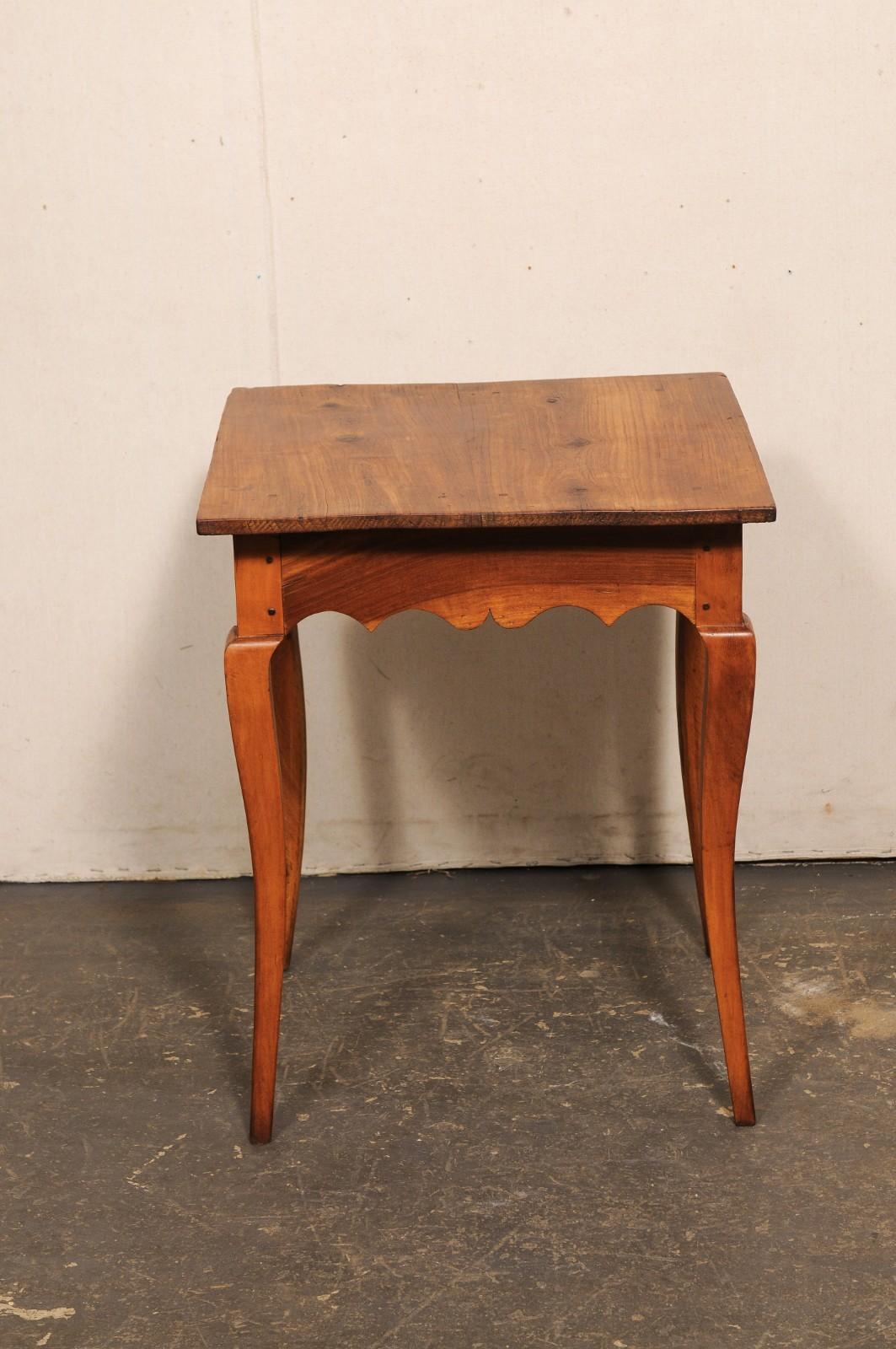Wood Early 19th C. Charming French Accent Table w/Small Drawer For Sale