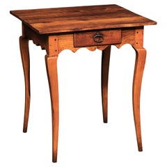 Early 19th C. Charming French Accent Table w/Small Drawer