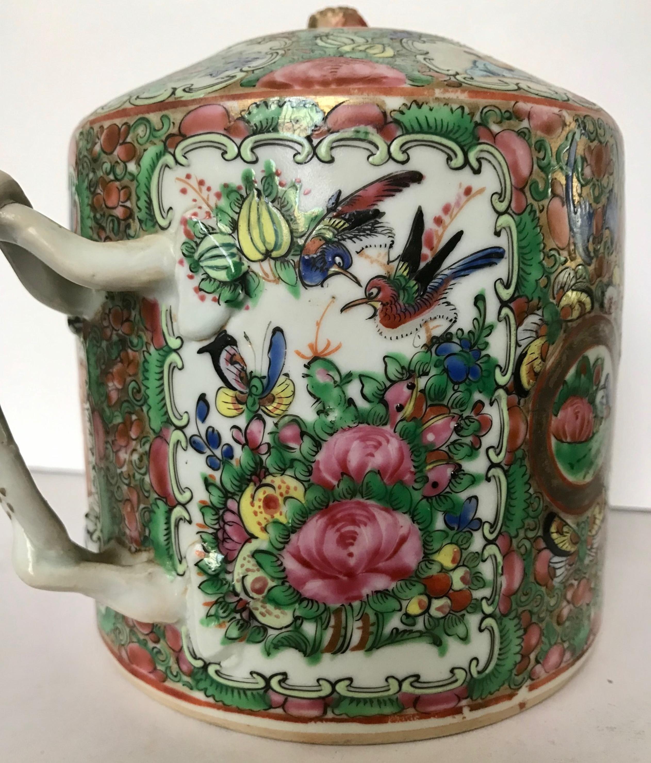 rose medallion teapot