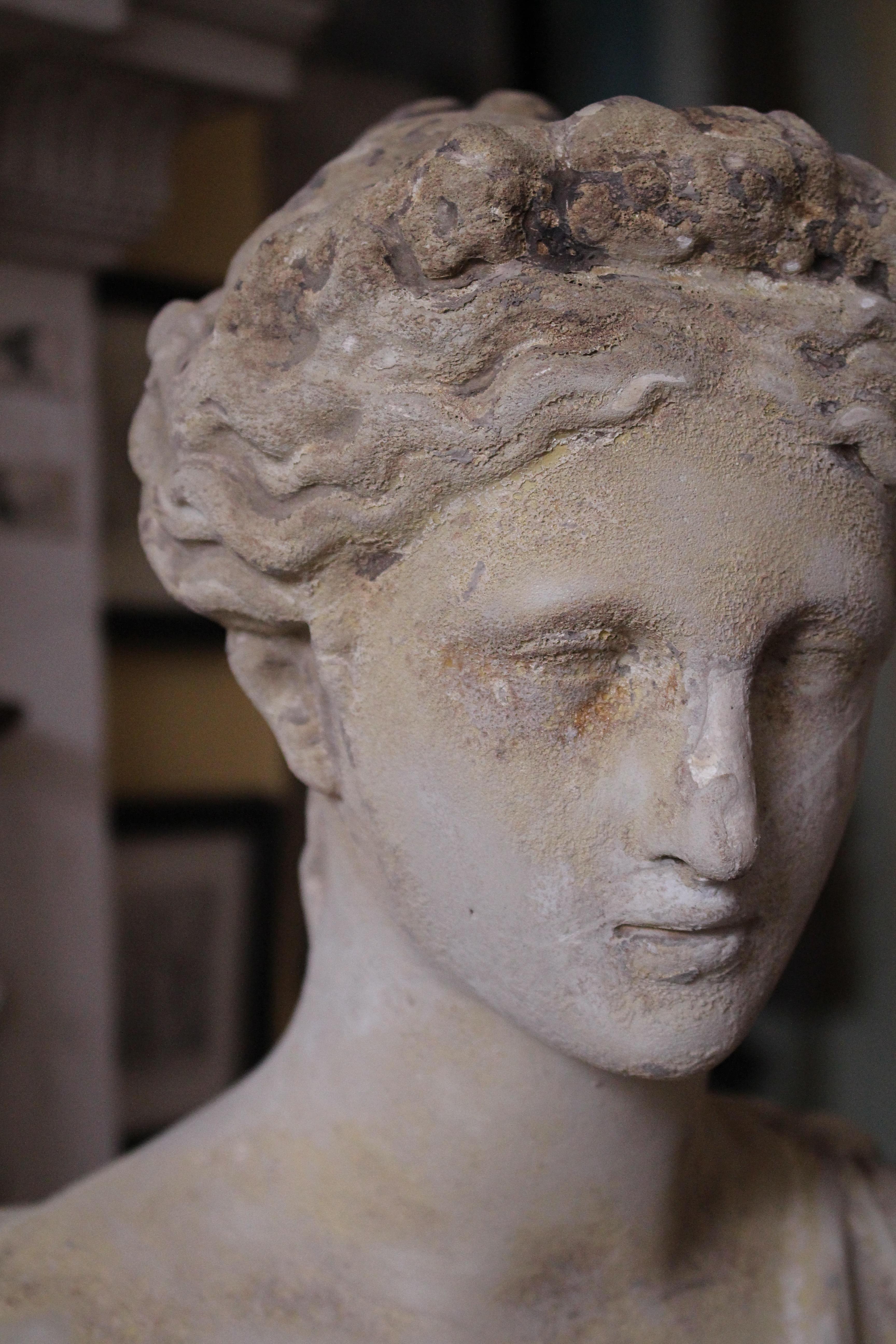 Early 19th C Classical Plaster Sculpture Flora Goddess of Spring Humphrey Hooper For Sale 8