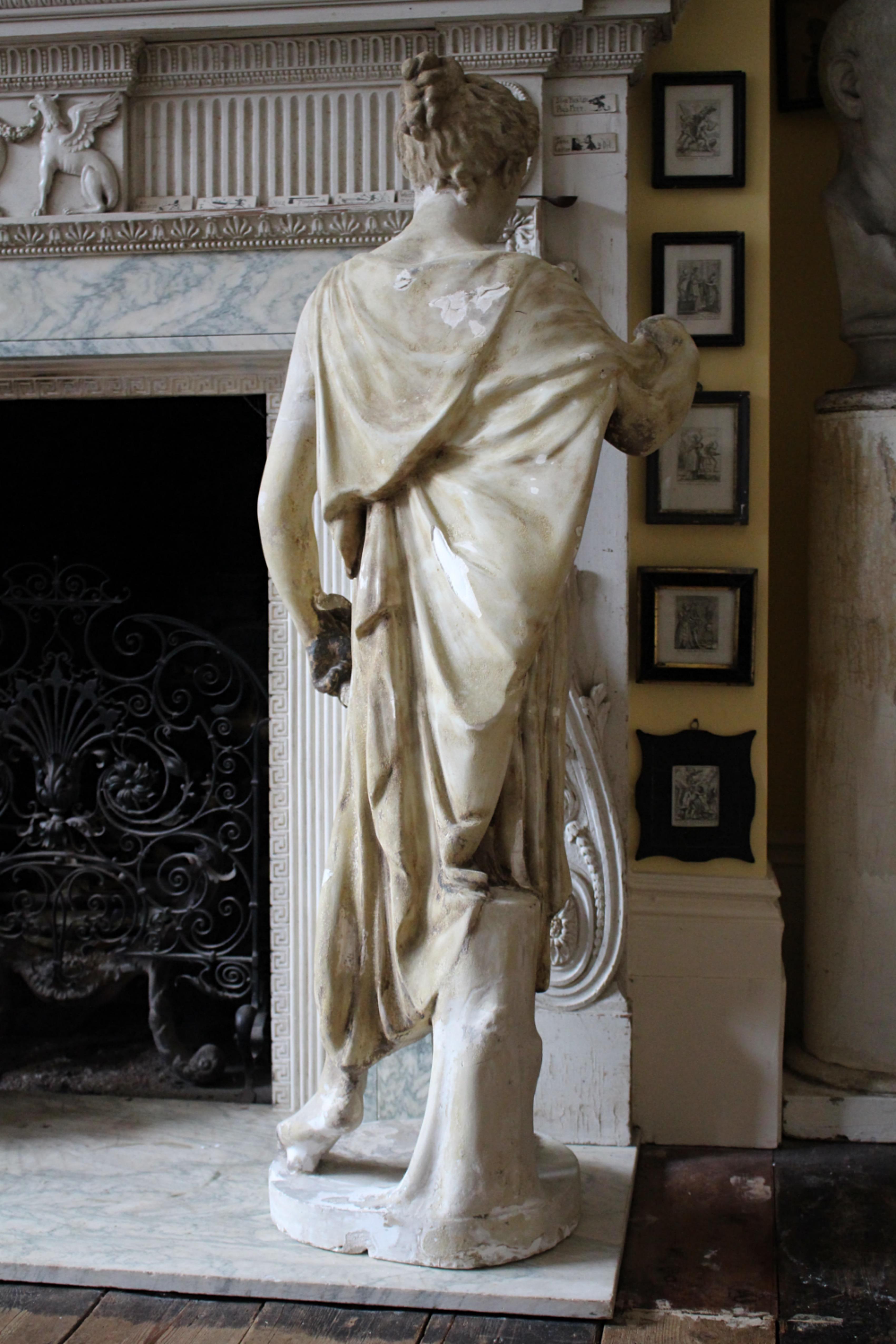 Early 19th C Classical Plaster Sculpture Flora Goddess of Spring Humphrey Hooper For Sale 10