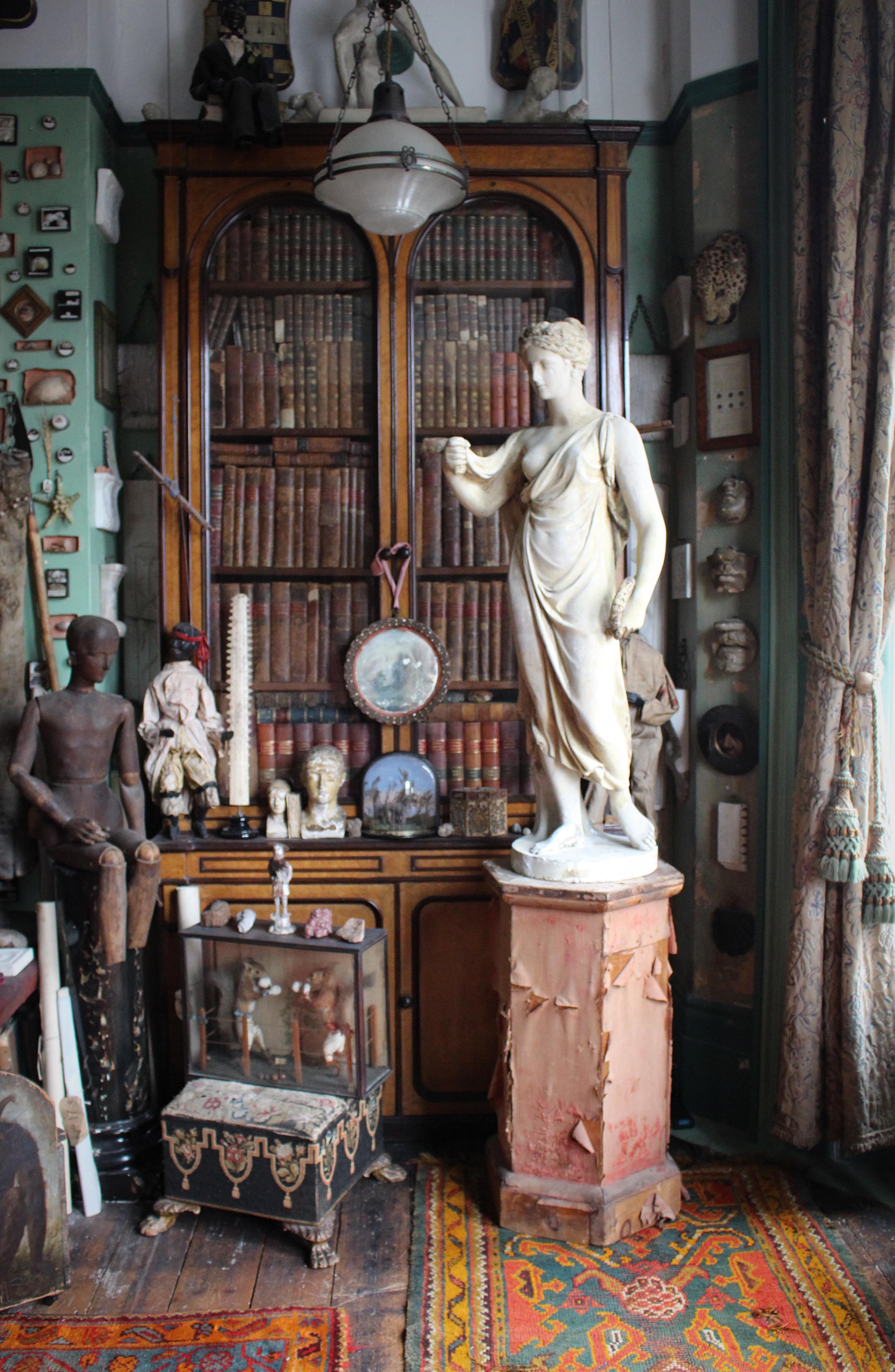 English Early 19th C Classical Plaster Sculpture Flora Goddess of Spring Humphrey Hooper For Sale