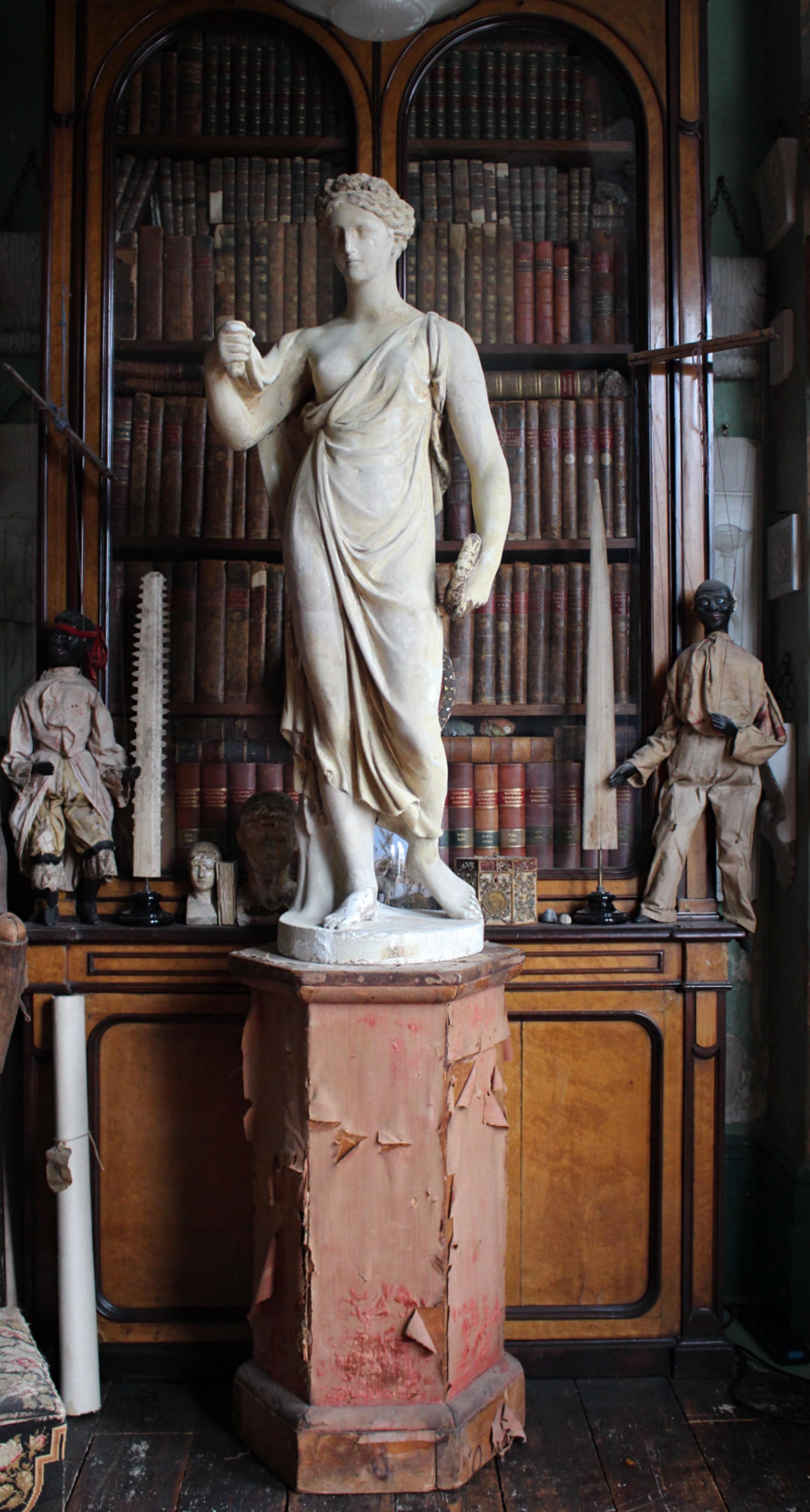 Early 19th C Classical Plaster Sculpture Flora Goddess of Spring Humphrey Hooper For Sale 2