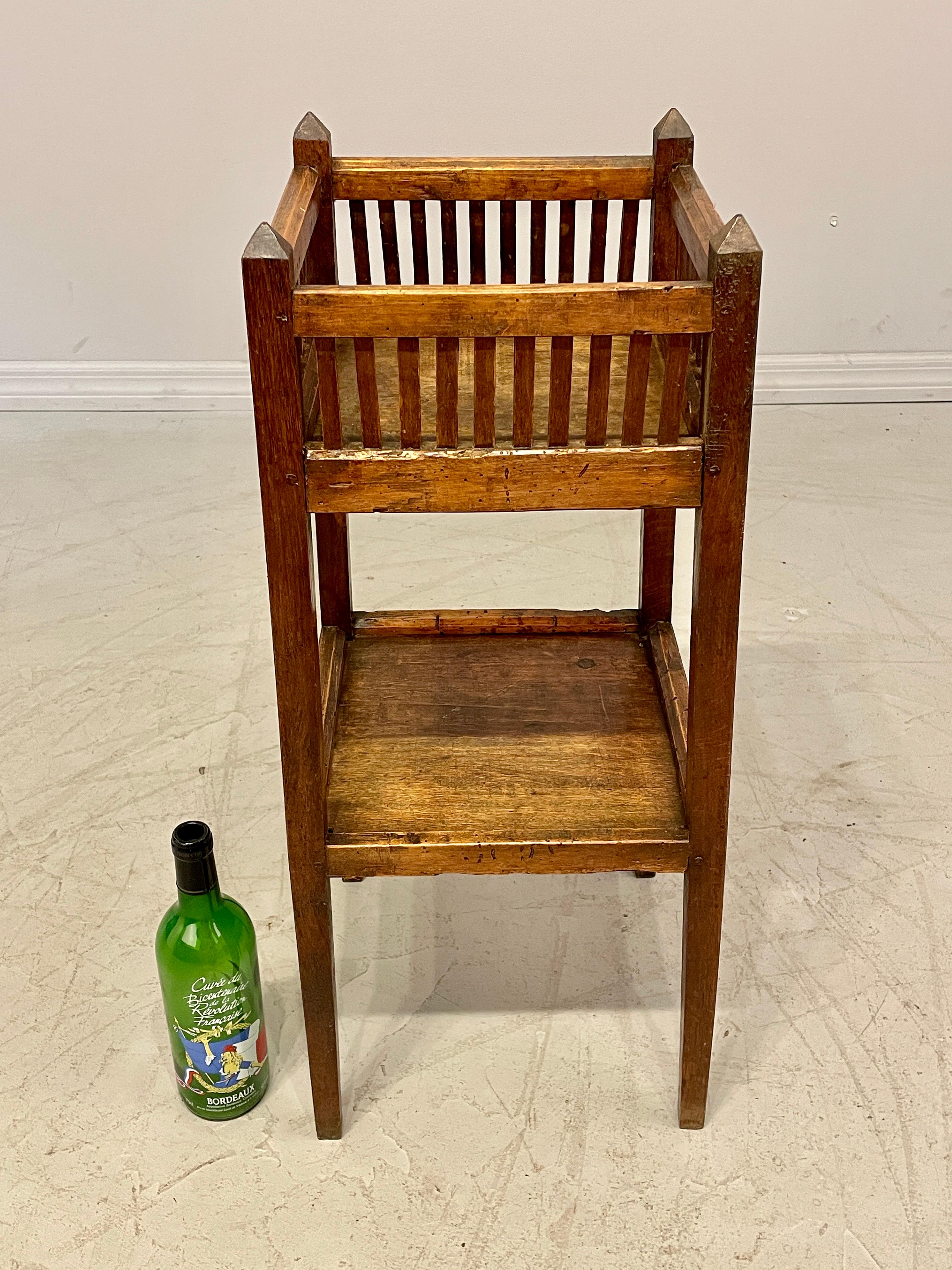 Early 19th c. Country French Two Tiers Side Table For Sale 3