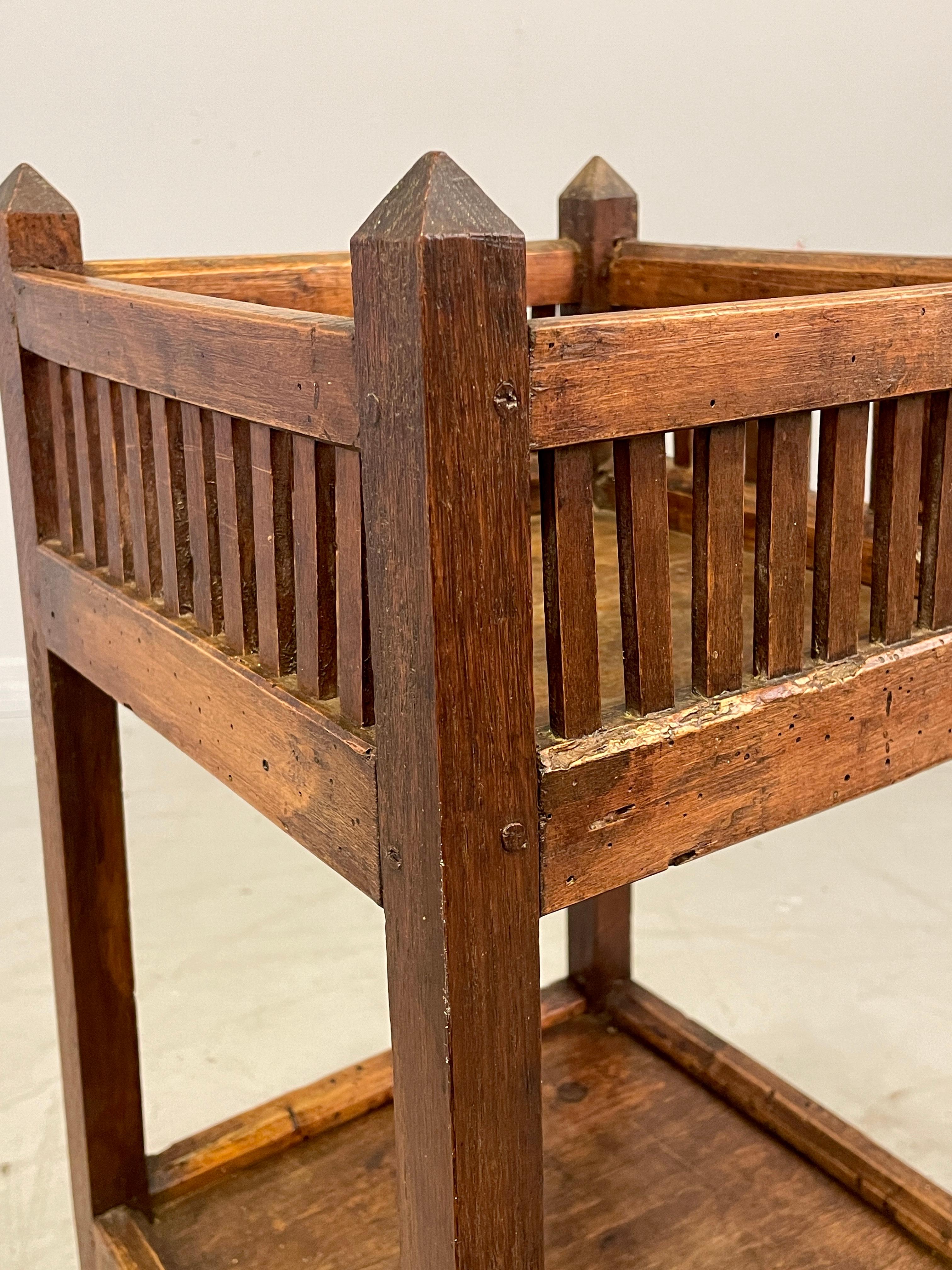 Fruitwood Early 19th c. Country French Two Tiers Side Table For Sale