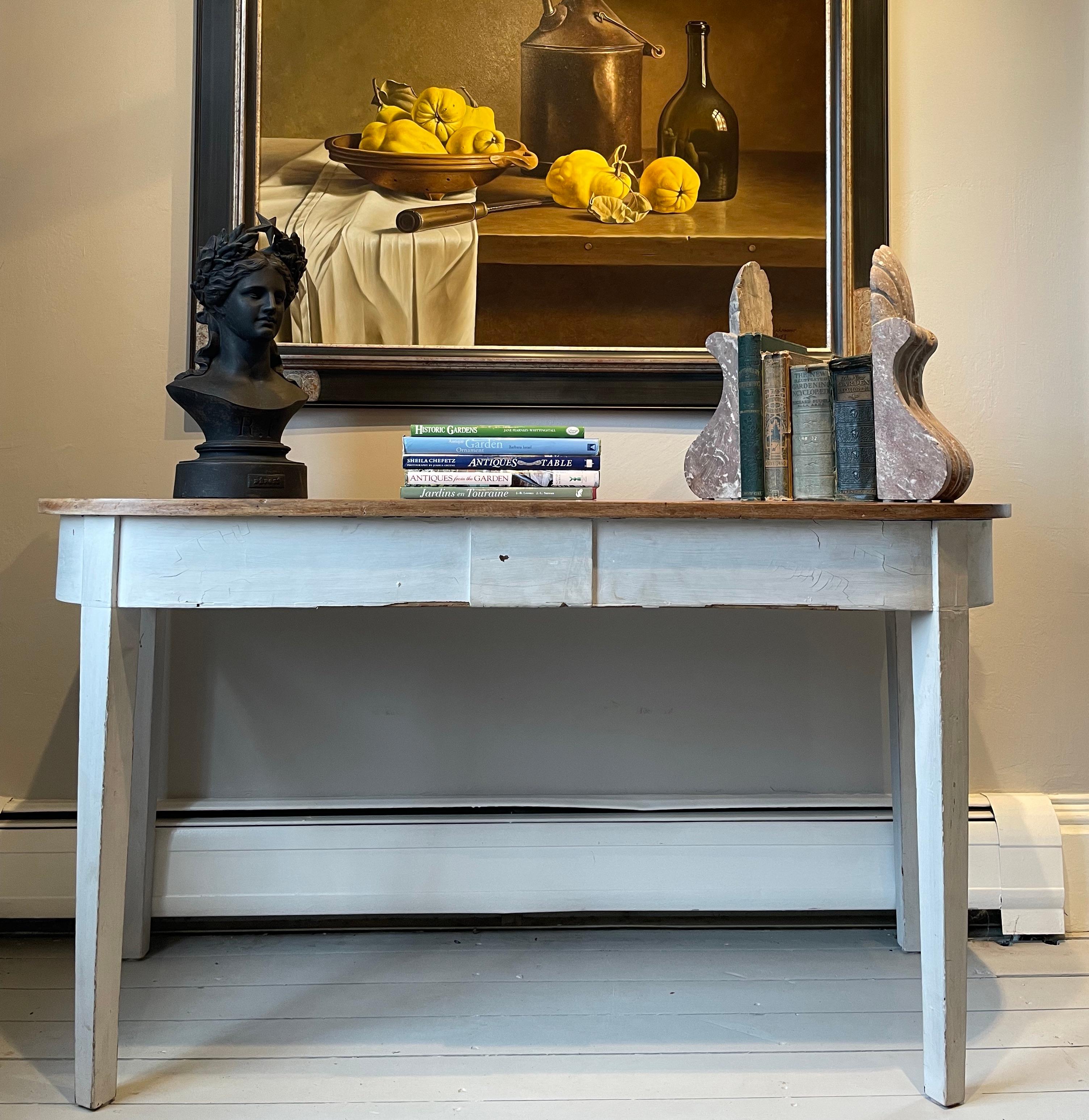 Early 19th Century English Mahogany D-Shaped Console Table  For Sale 9