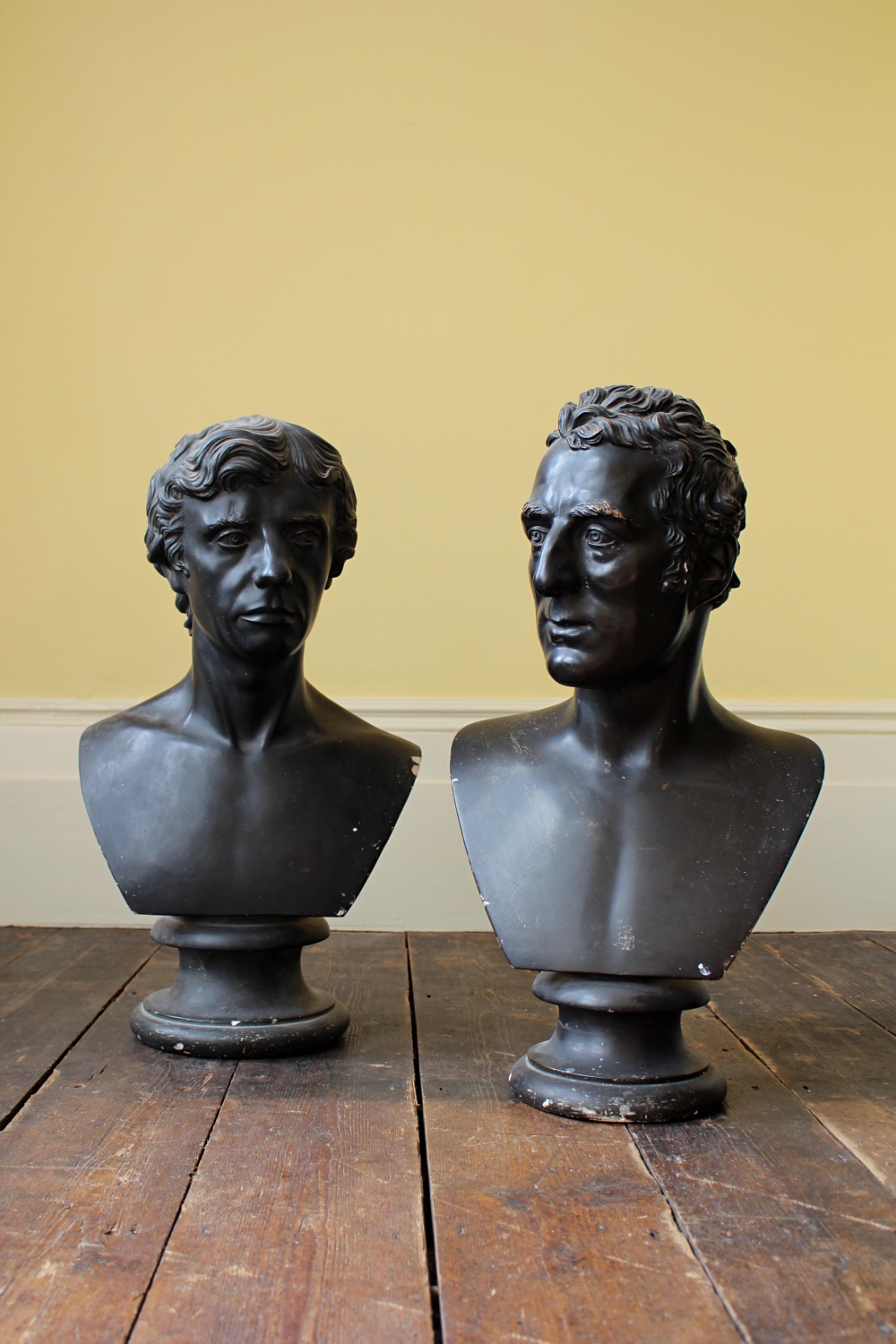 Early 19th C Francis Philibert Hardenberg, Wellington & Nelsons Plaster Busts 9