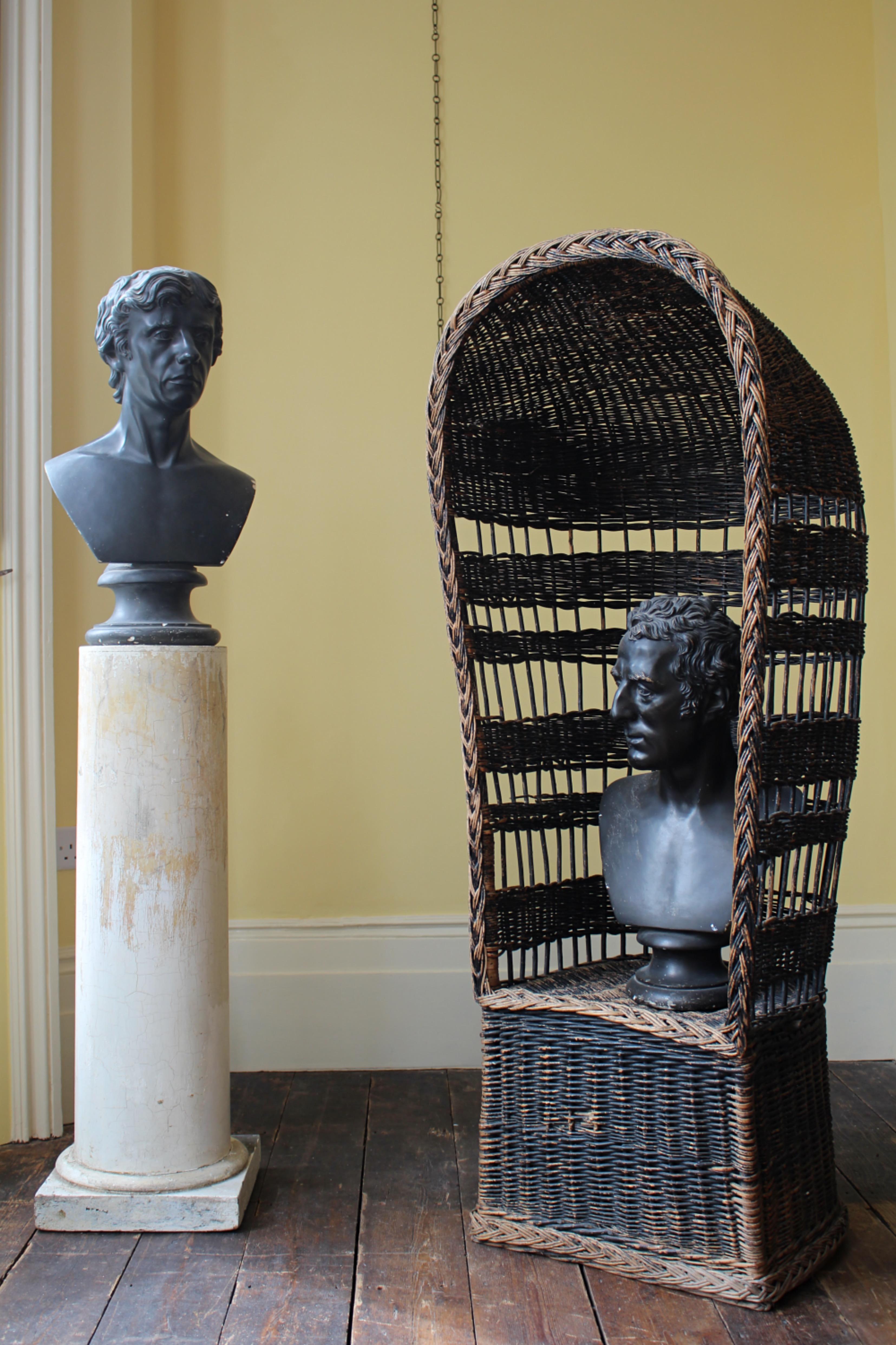 A fabulous pair of Francis Hardenberg painted plaster busts, of Wellington and Nelson.

Nelson has the the sgraffito inscription on the reverse of his plinth reading 

