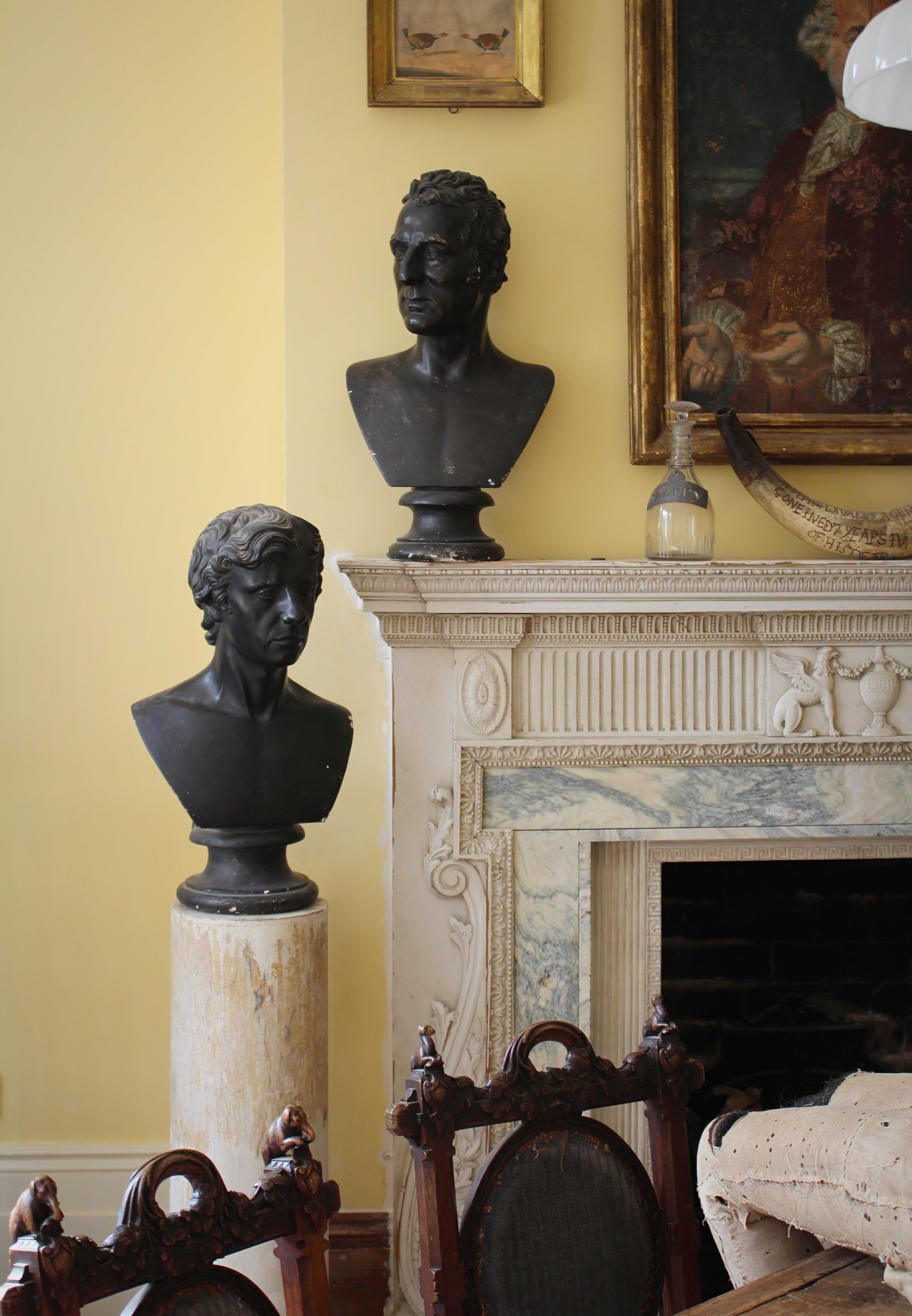 19th Century Early 19th C Francis Philibert Hardenberg, Wellington & Nelsons Plaster Busts