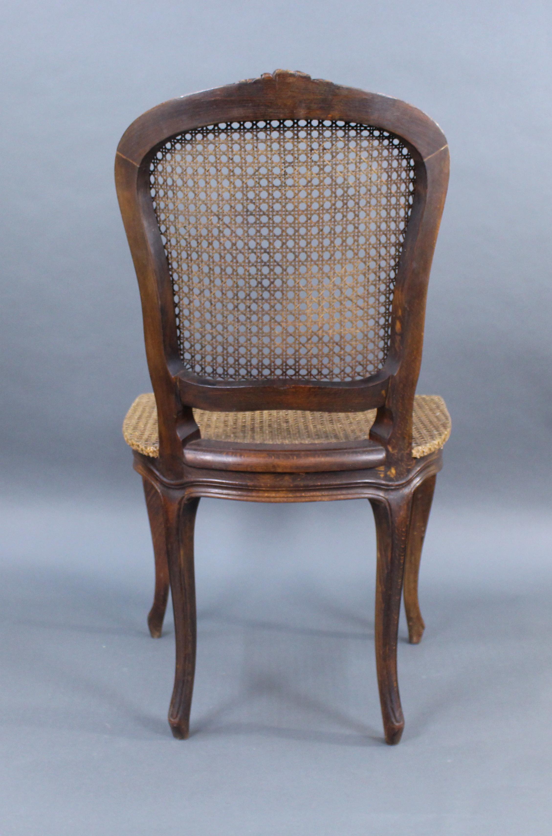 Early 19th Century French Beech Bergère Cane Salon Chair For Sale 1