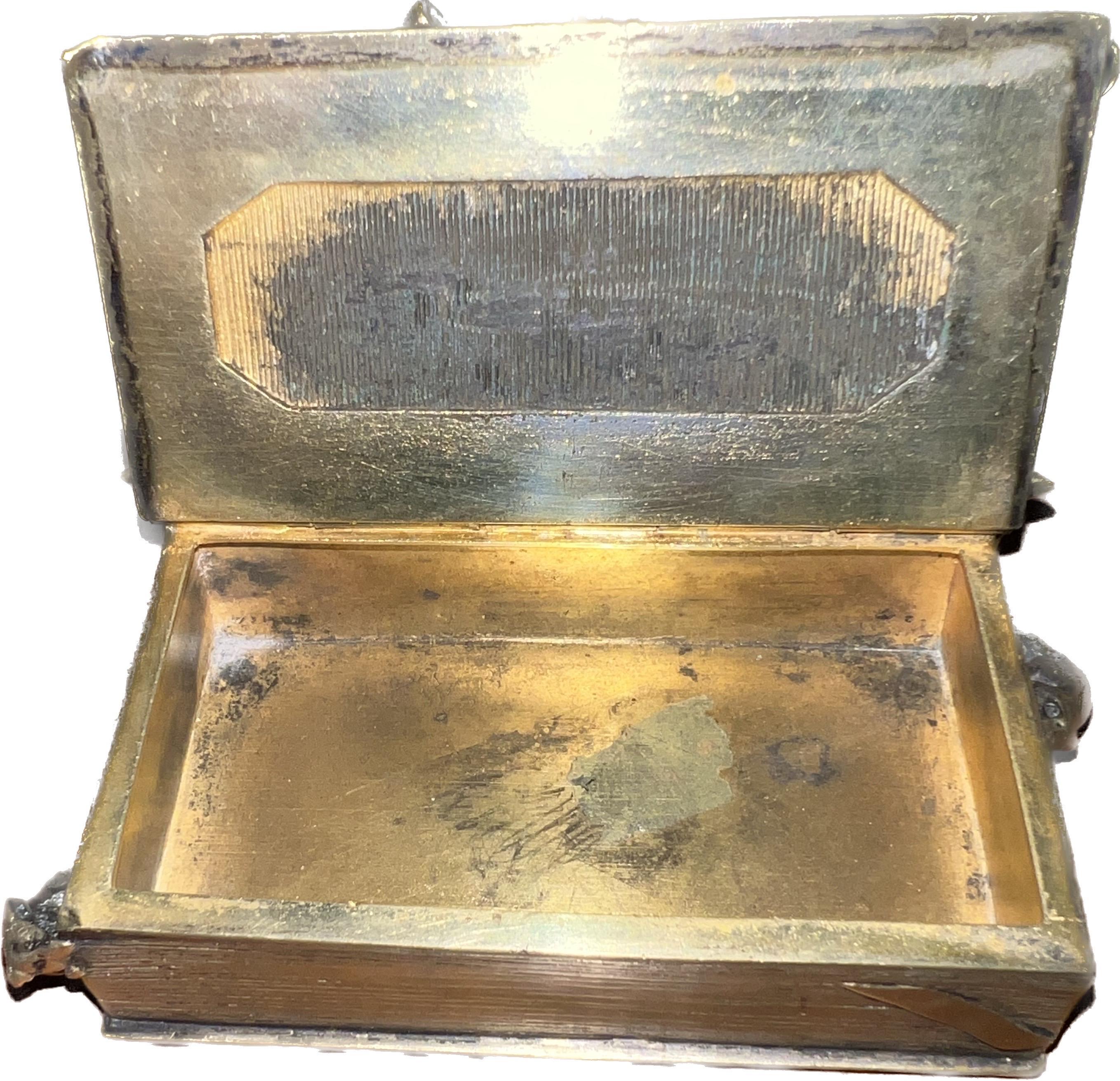 Early 19th C. French Brass Matchbox Holder 1
