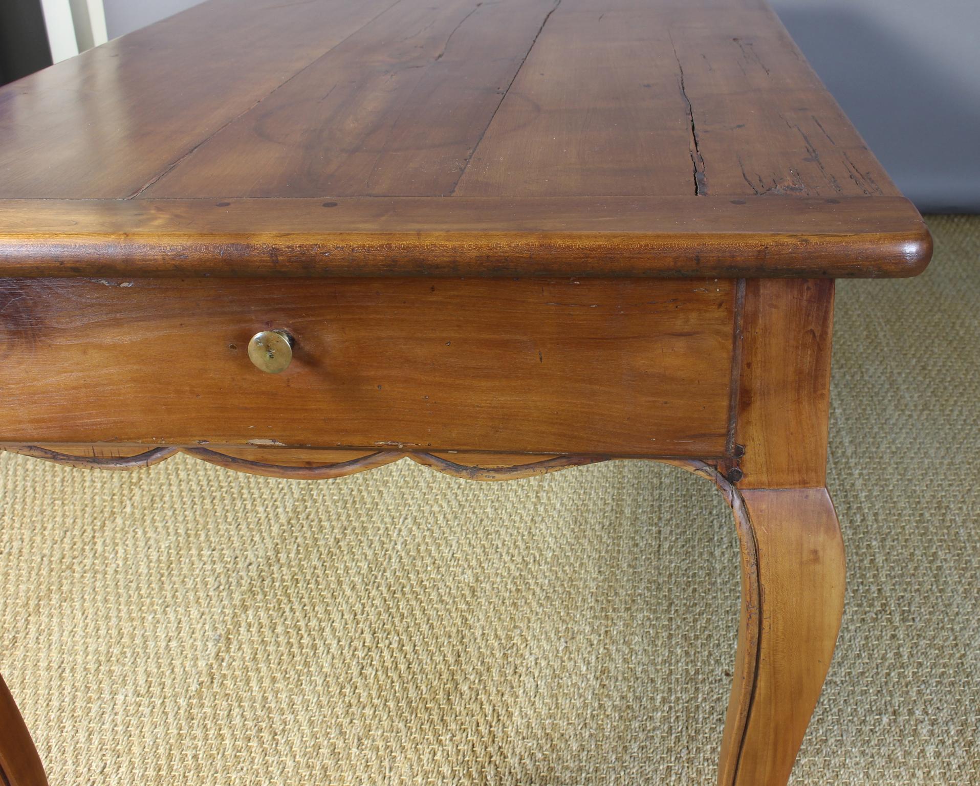 Early 19th Century French Cherrywood Farm Table 8