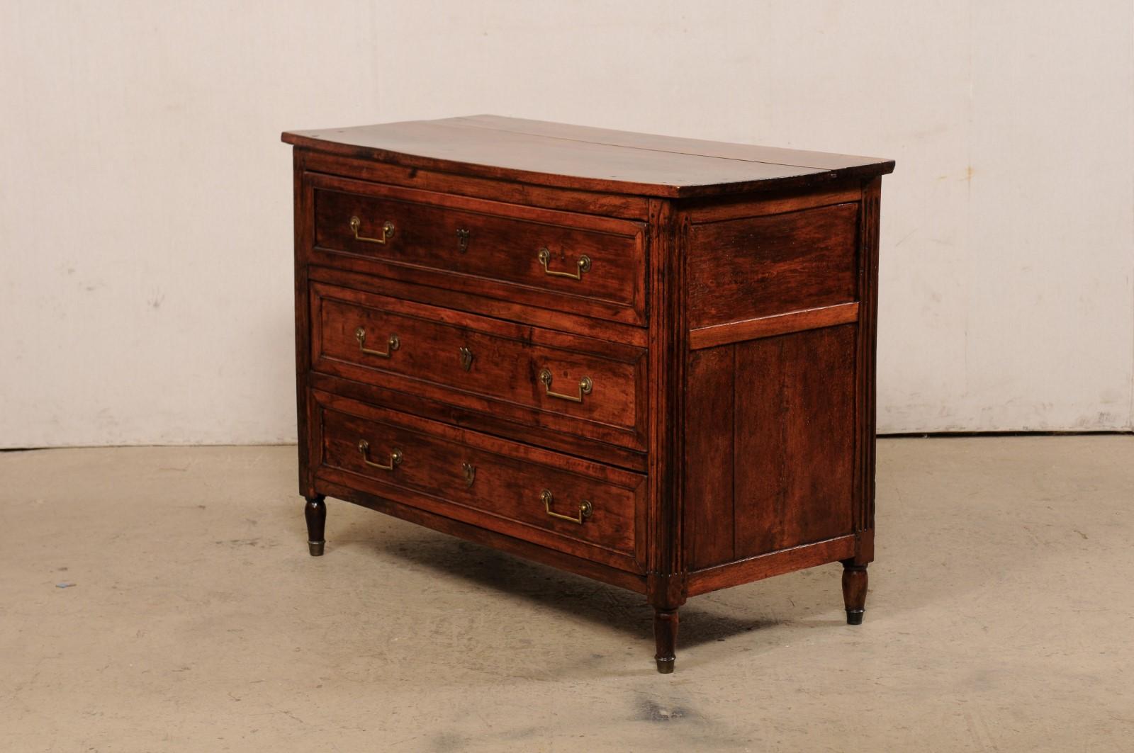 Early 19th C. French Fruitwood Chest Designed w/Clean Lines & Neoclassic Touches 7