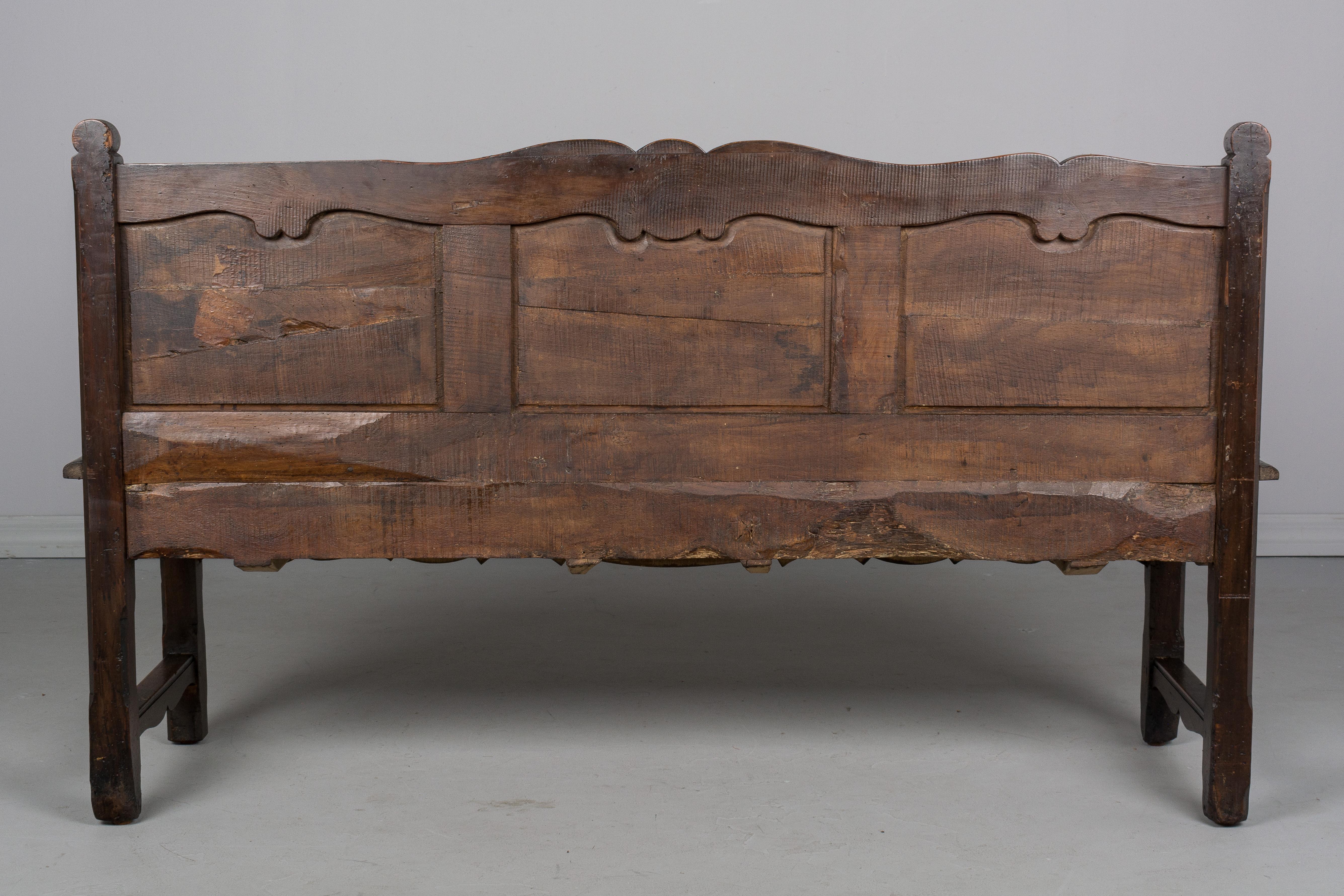 Early 19th Century French Provencal Bench 7