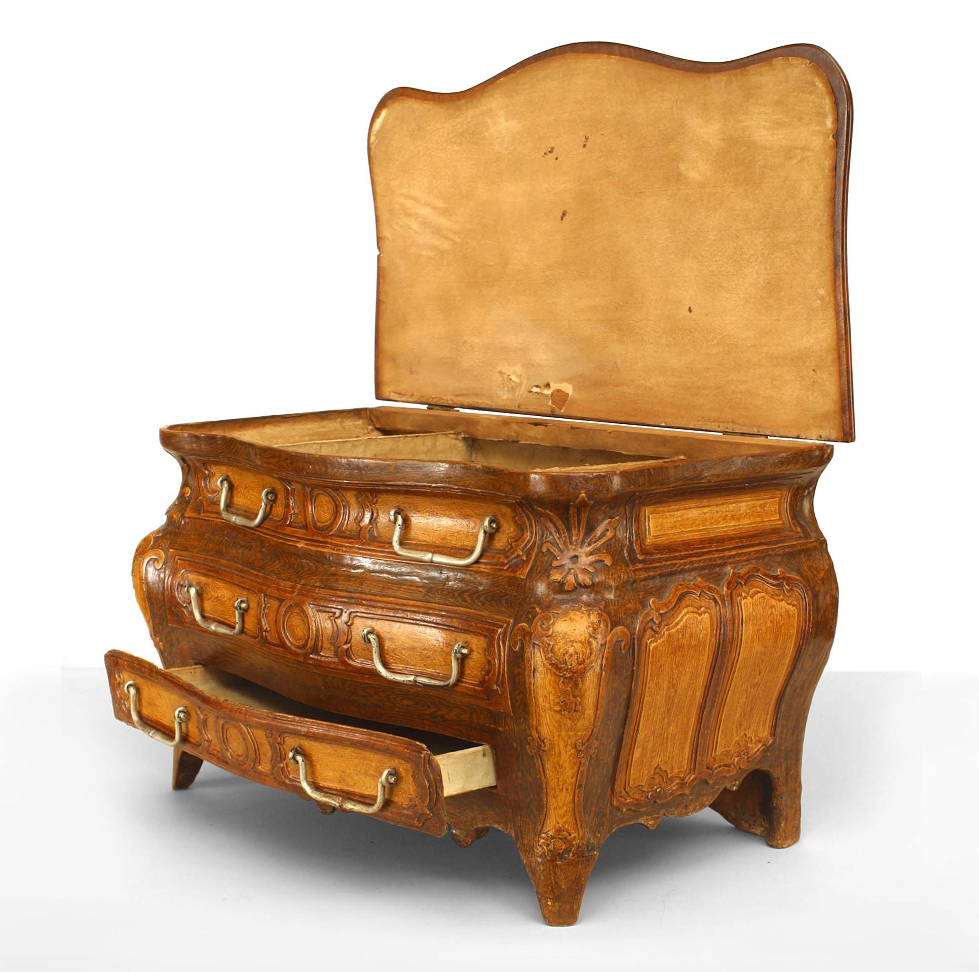 19th Century French Regency Miniature Commode For Sale