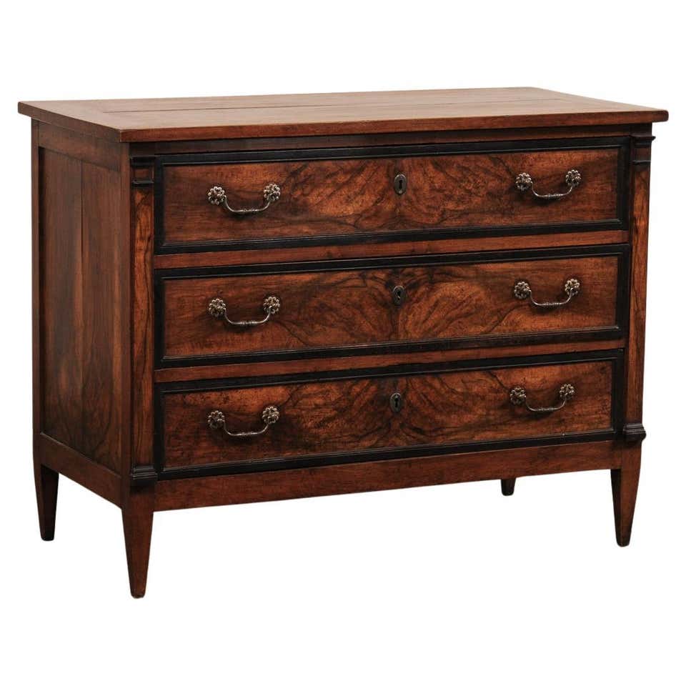 Early 19th C. French Mahogany Commode, Nice Clean Design For Sale at ...