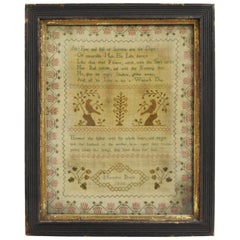 Early 19th Century Georgian Sampler Needlework